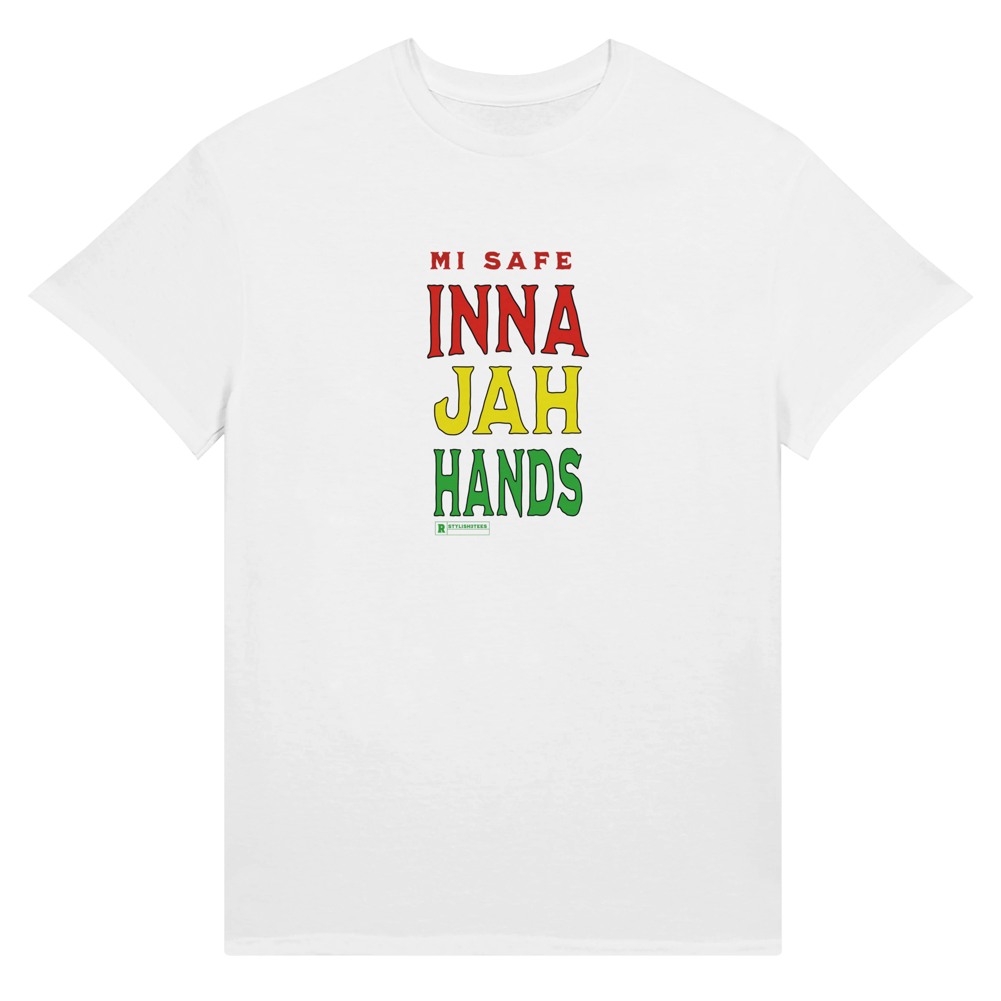 My Store Print Material S / White Me Safe Inna Jay Hands Jamaica Women's Headliner Cropped Crewneck T-Shirt | Alternative 5114BP - Ultra Cotton Unisex Crewneck T-shirt | Gildan 2000