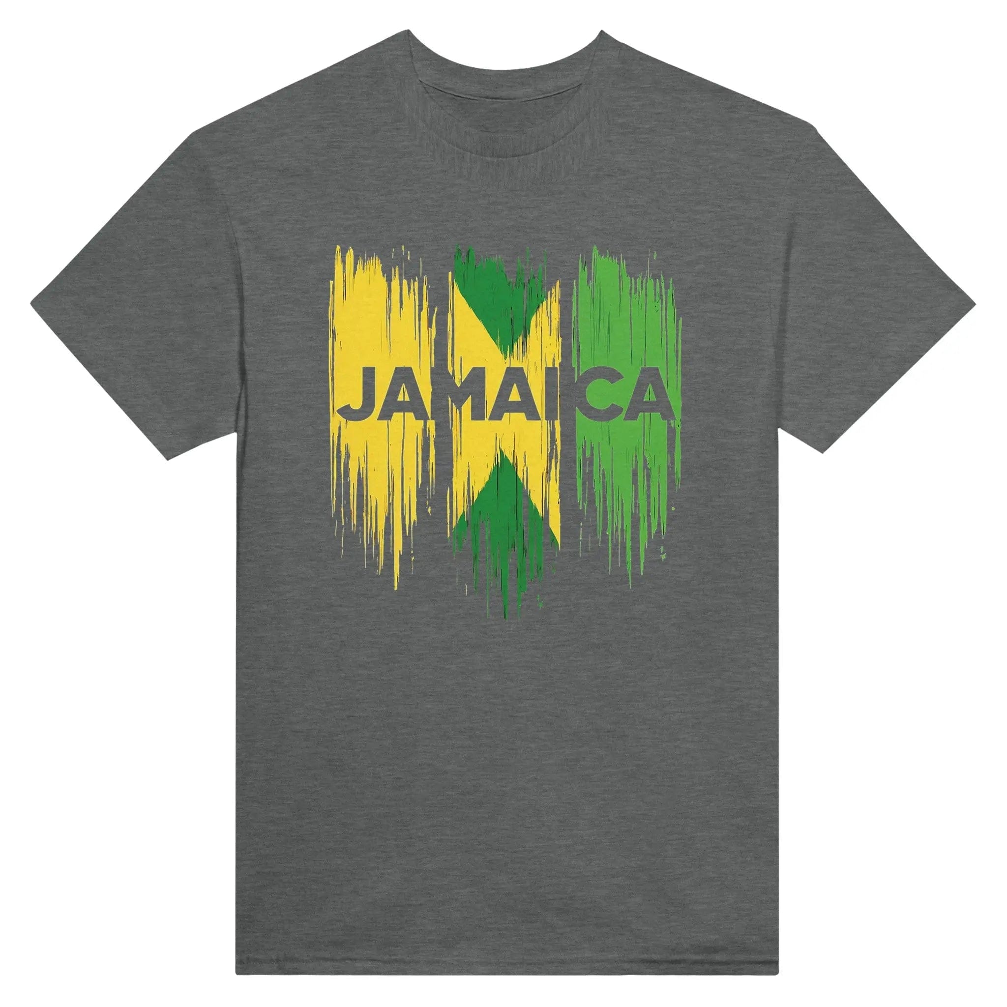 Gelato Print Material Graphite Heather Raw Unfiltered Jamaica Heavyweight Unisex Crewneck T-Shirt