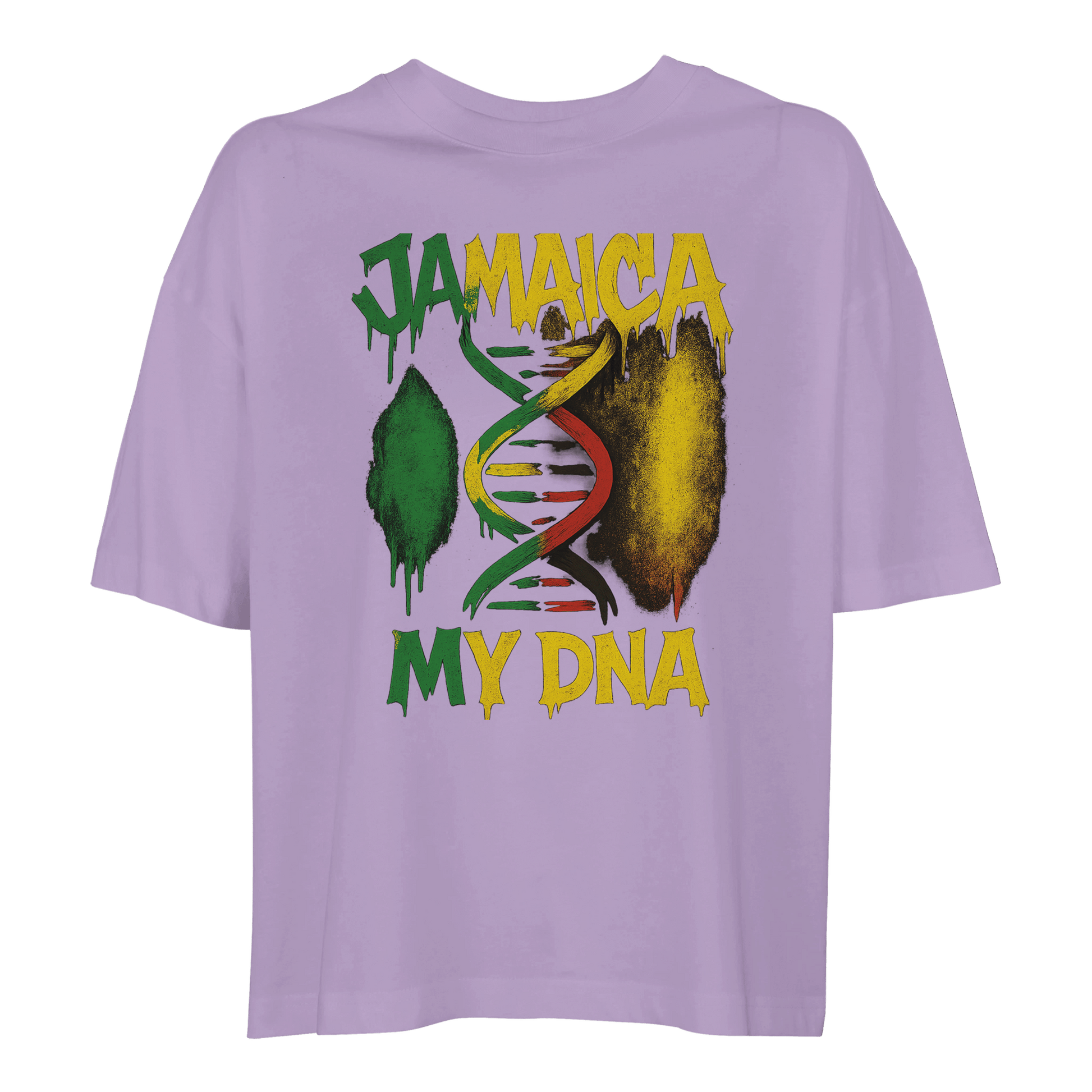 Gelato Print Material Orchid / S Jamaica My DNA Women's Heavyweight Cropped T-Shirt | Comfort Colors 3023CL
