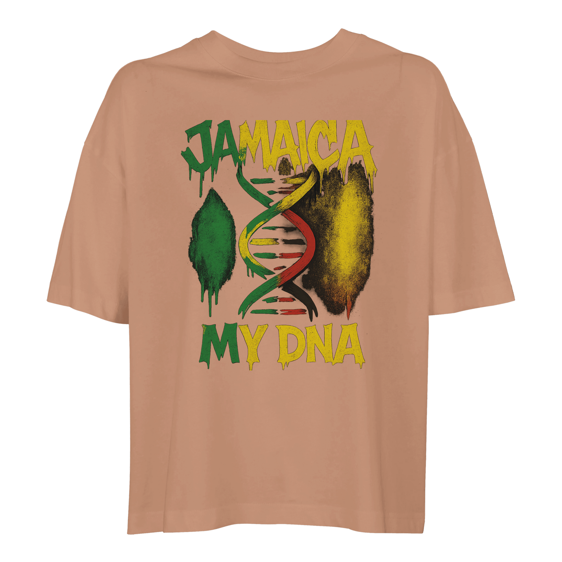 Gelato Print Material peachy / S Jamaica My DNA Women's Heavyweight Cropped T-Shirt | Comfort Colors 3023CL