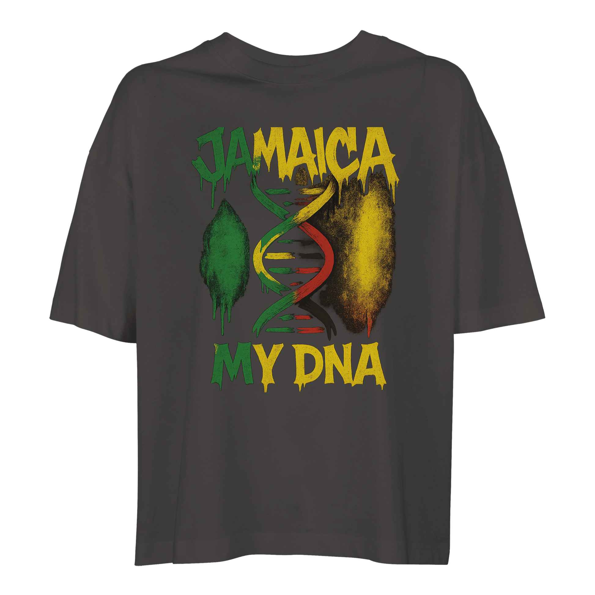 Gelato Print Material pepper / S Jamaica My DNA Women's Heavyweight Cropped T-Shirt | Comfort Colors 3023CL