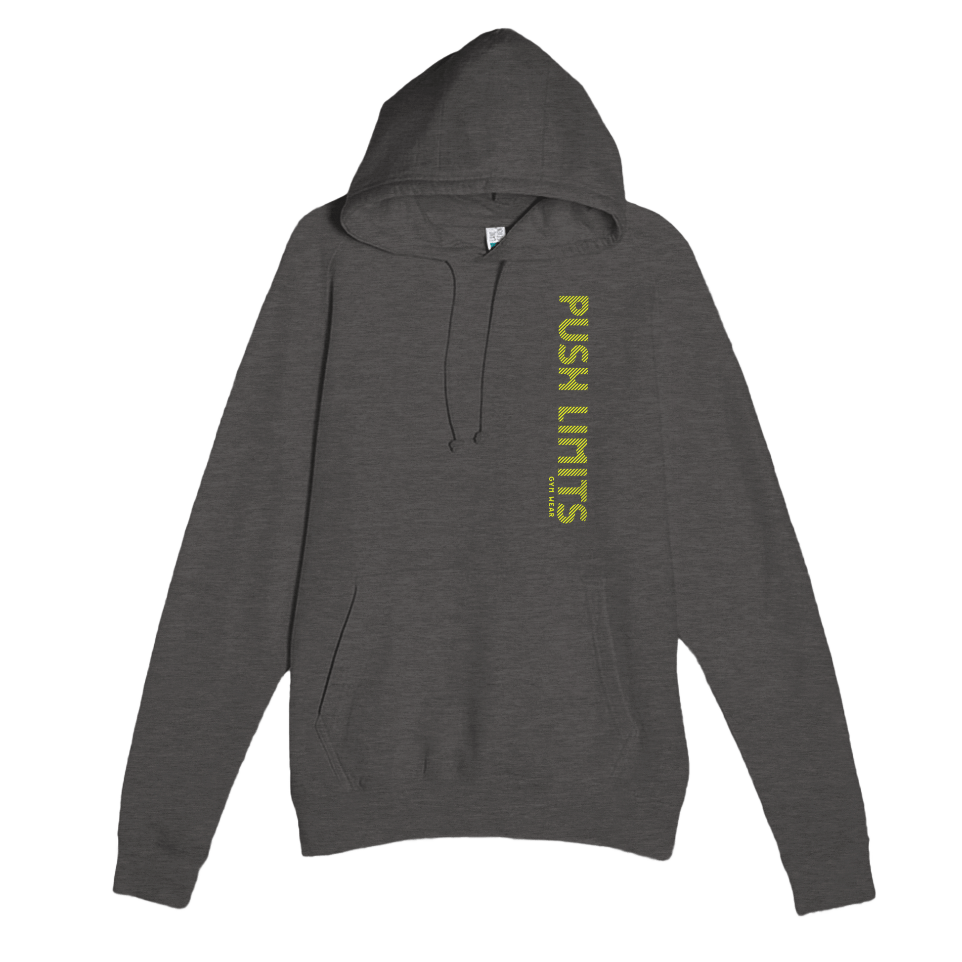 Gelato T-Shirts Heather Charcoal / XS Push Limits Embrace Progress Premium Unisex Pullover Hoodie | Lane seven LS13001