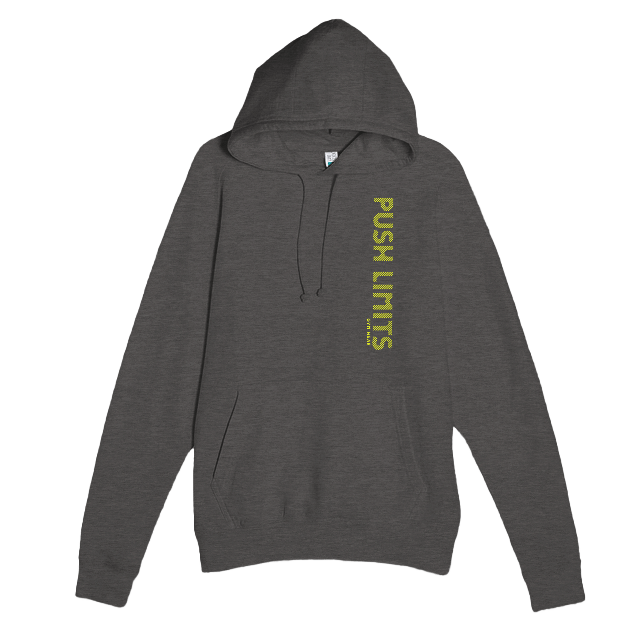 Gelato T-Shirts Heather Charcoal / XS Push Limits Embrace Progress Premium Unisex Pullover Hoodie | Lane seven LS13001