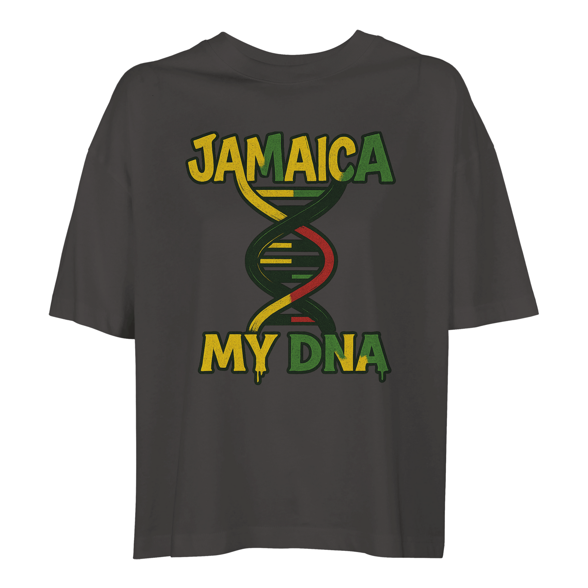 Gelato T-Shirts Jamaica My DNA Women's Heavyweight Cropped T-Shirt | Comfort Colors 3023CL pepper
