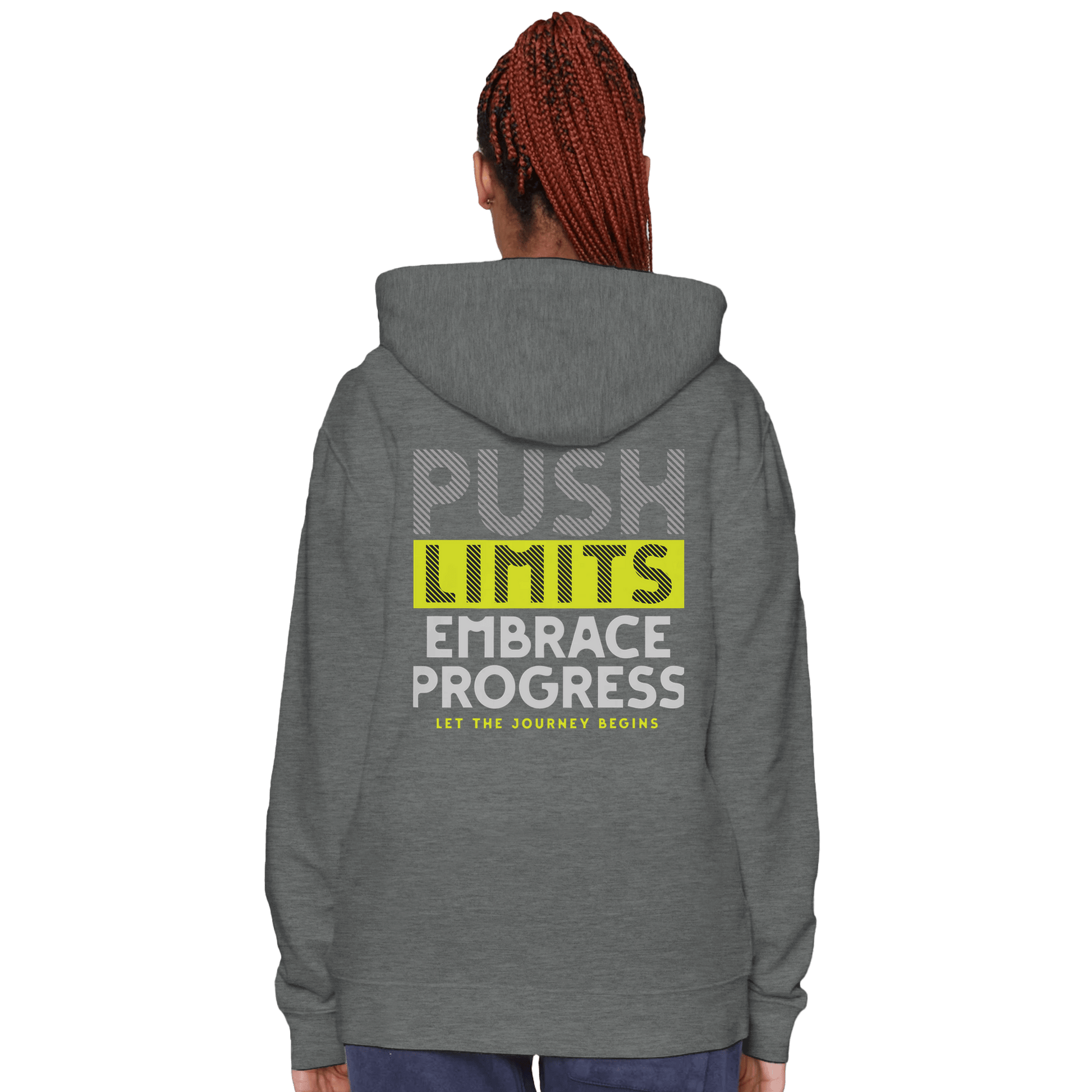 Gelato T-Shirts Push Limits Embrace Progress Premium Unisex Pullover Hoodie | Lane seven LS13001