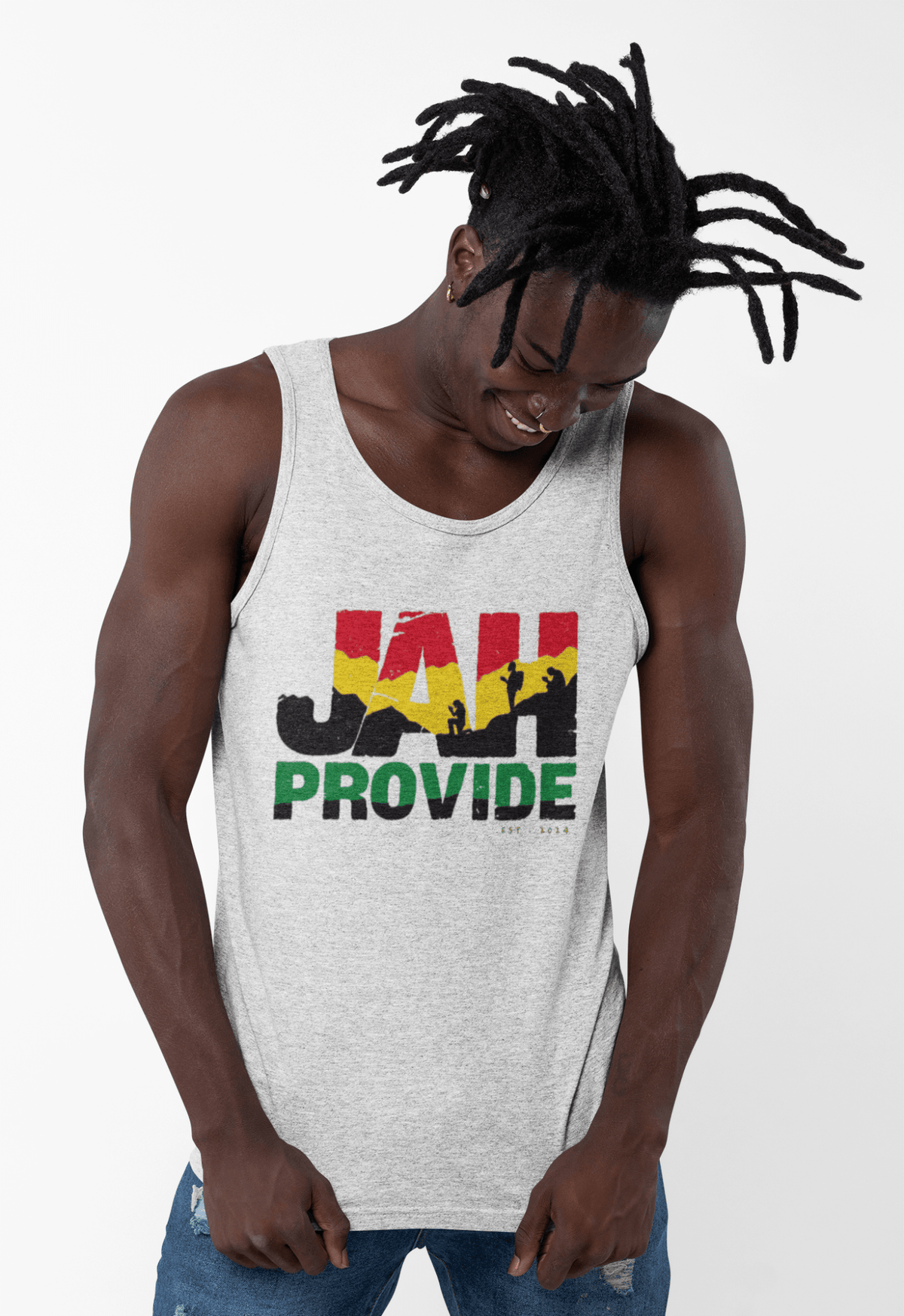 Jah Provide Premium Unisex Tank Top-2