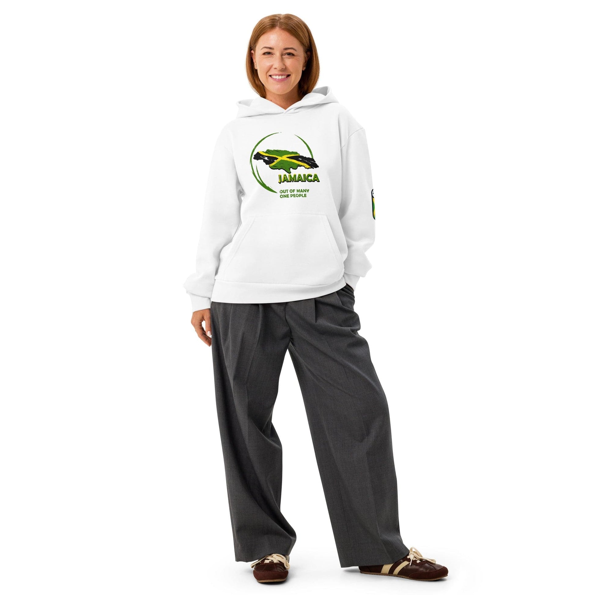 Stylish3Tees.com Jamaica Out Of Many One People Urban hoodie