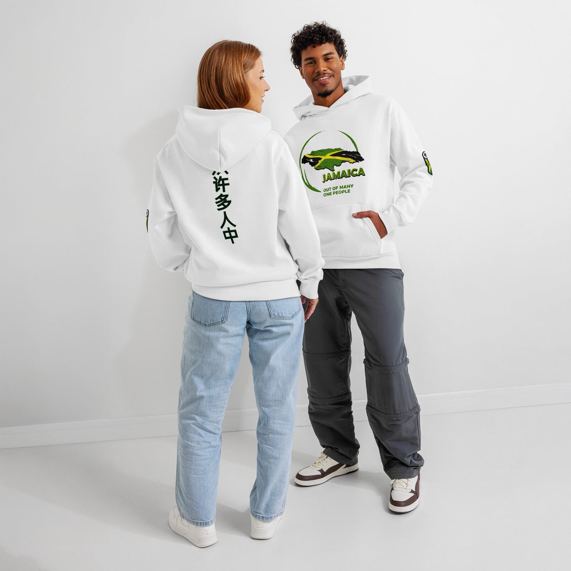 Stylish3Tees.com Jamaica Out Of Many One People Urban hoodie