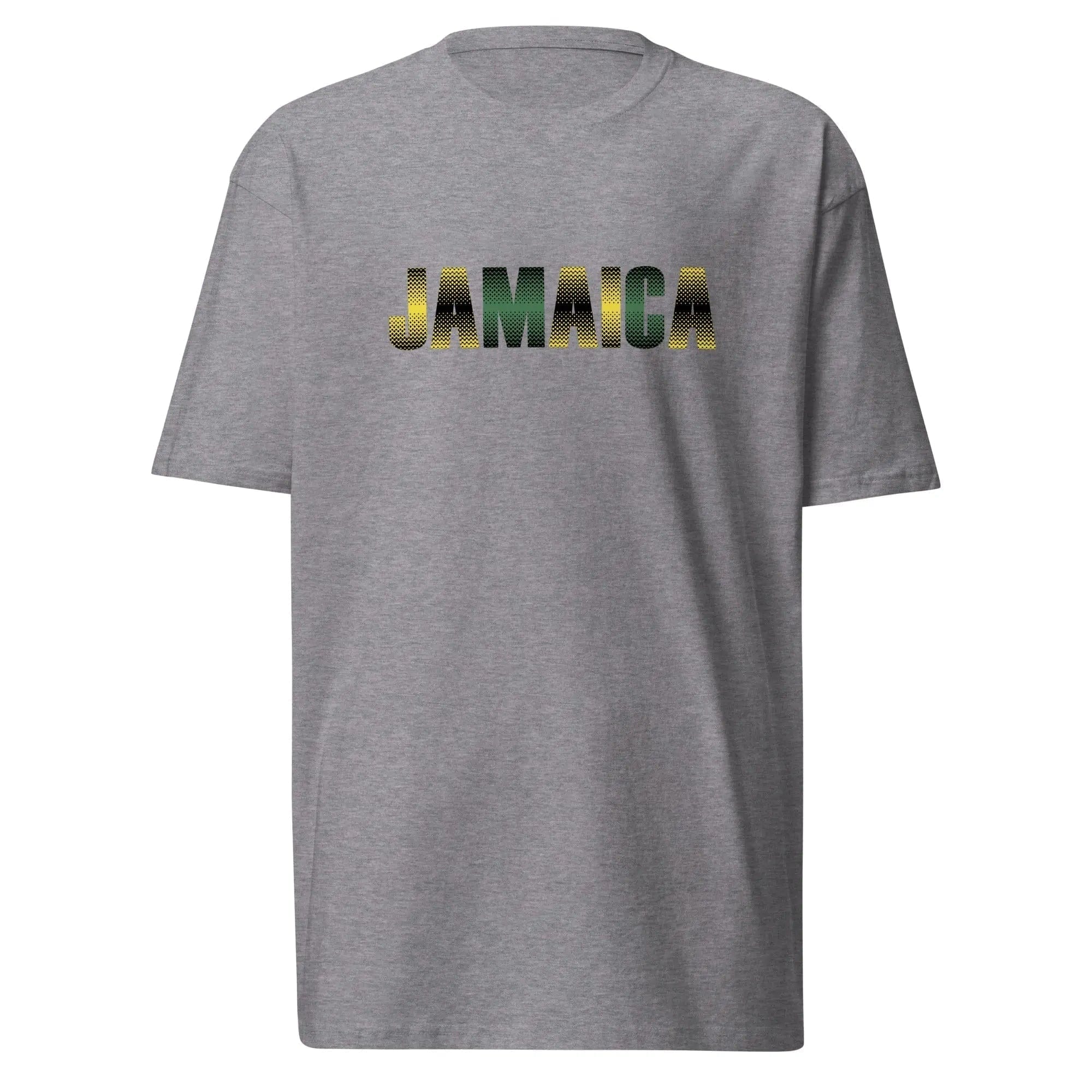 STYLISH3TEES.COM Carbon Grey / S Jamaica Out Of Many One People Men’s Premium Heavyweight Tee