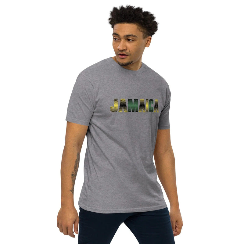 STYLISH3TEES.COM Jamaica Out Of Many One People Men’s Premium Heavyweight Tee