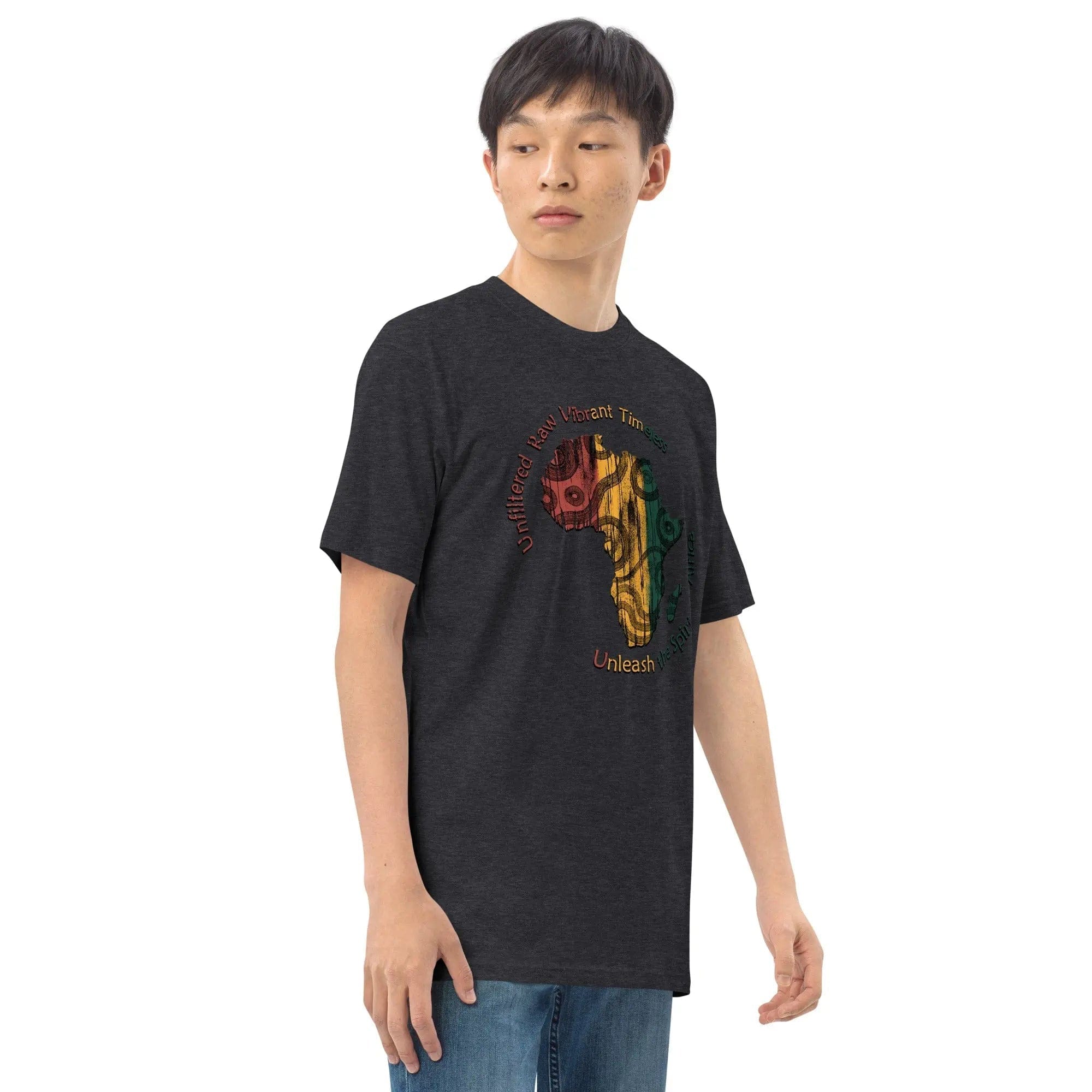 STYLISH3TEES.COM Spirit Of Africa Men’s premium Heavyweight Tee