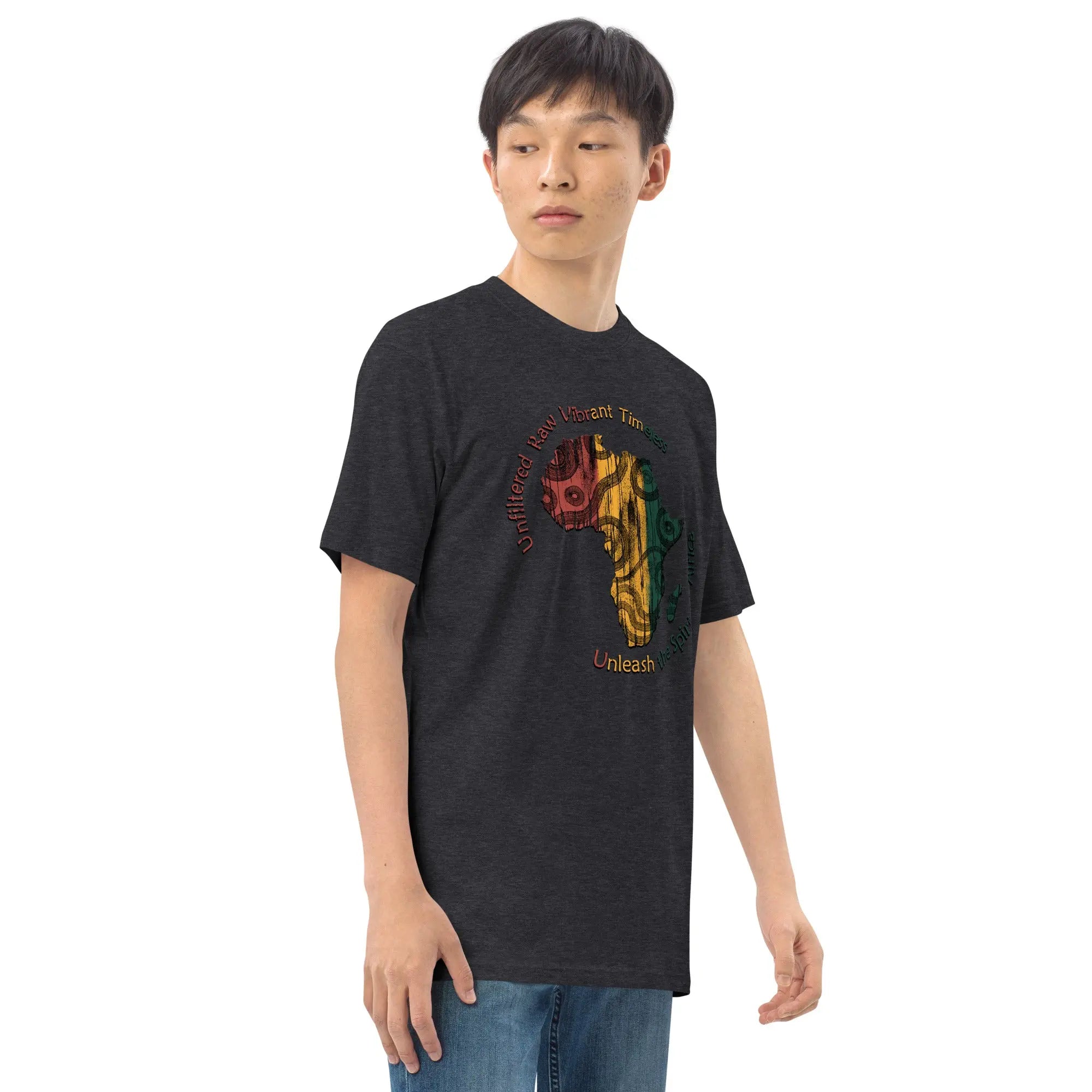 Spirit Of Africa Men’s premium Heavyweight Tee - Stylish3Tees.com