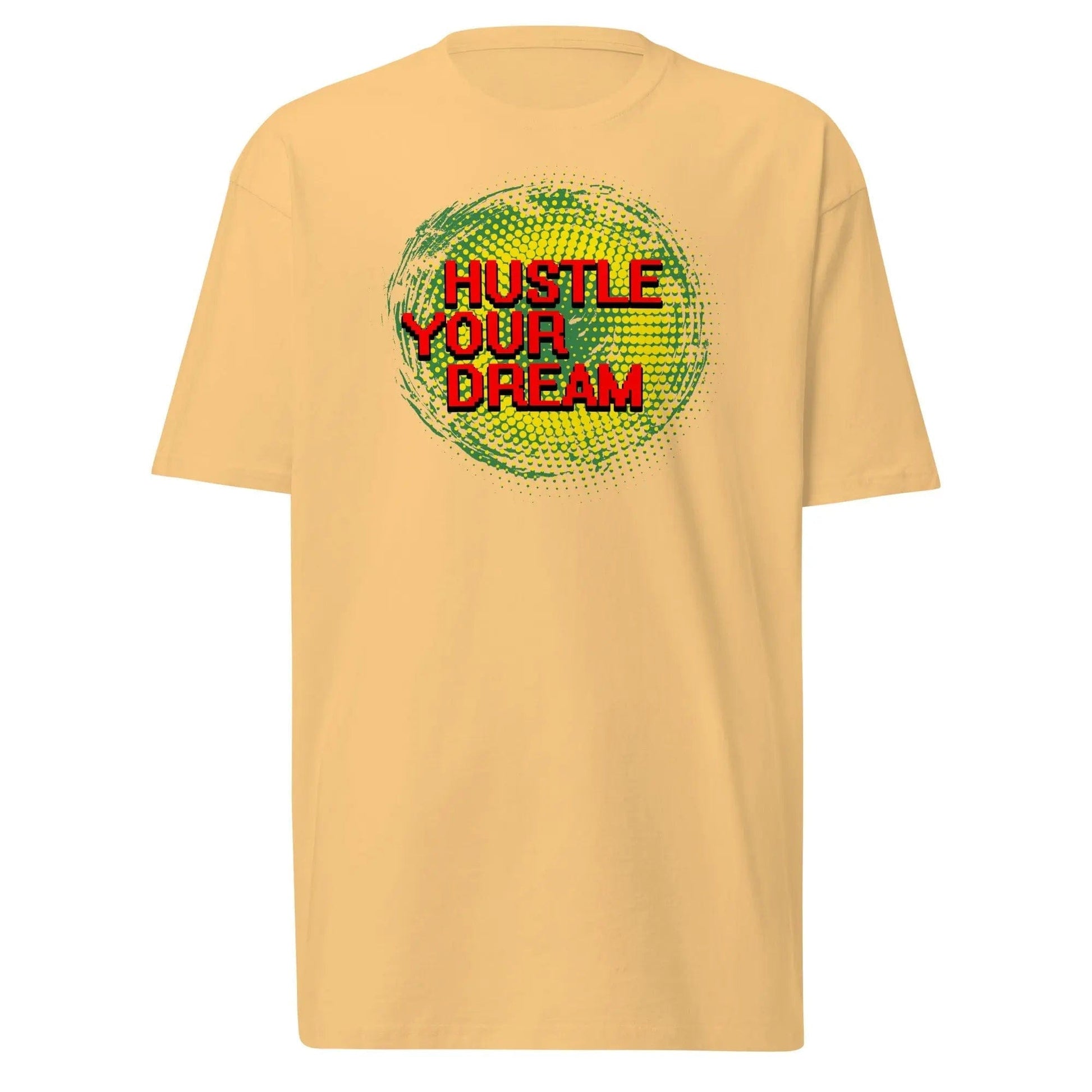 STYLISH3TEES.COM Vintage Gold / S Hustle Your Dream Men’s premium heavyweight tee