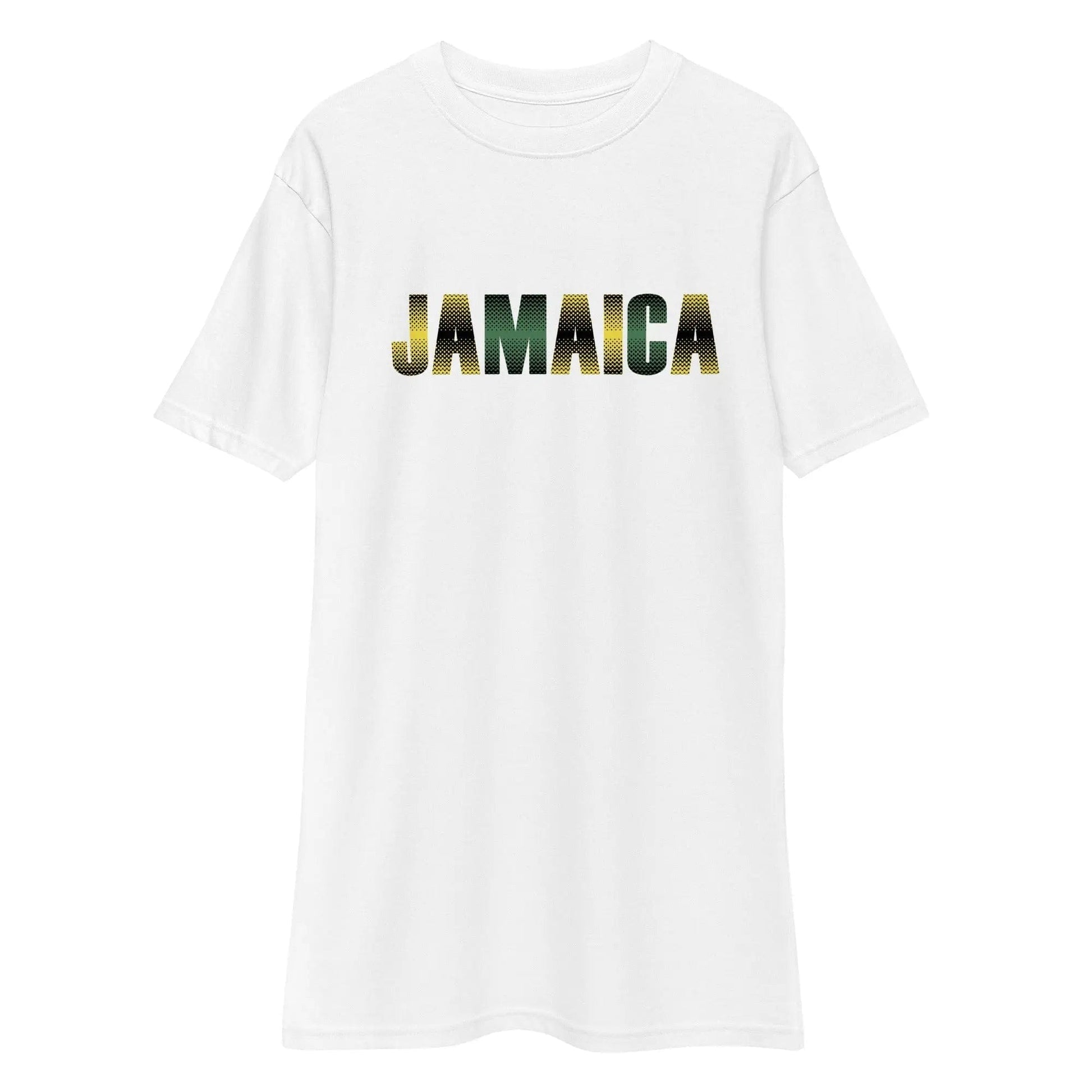 STYLISH3TEES.COM Jamaica Out Of Many One People Men’s Premium Heavyweight Tee