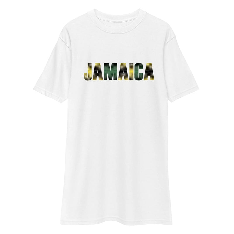 STYLISH3TEES.COM Jamaica Out Of Many One People Men’s Premium Heavyweight Tee