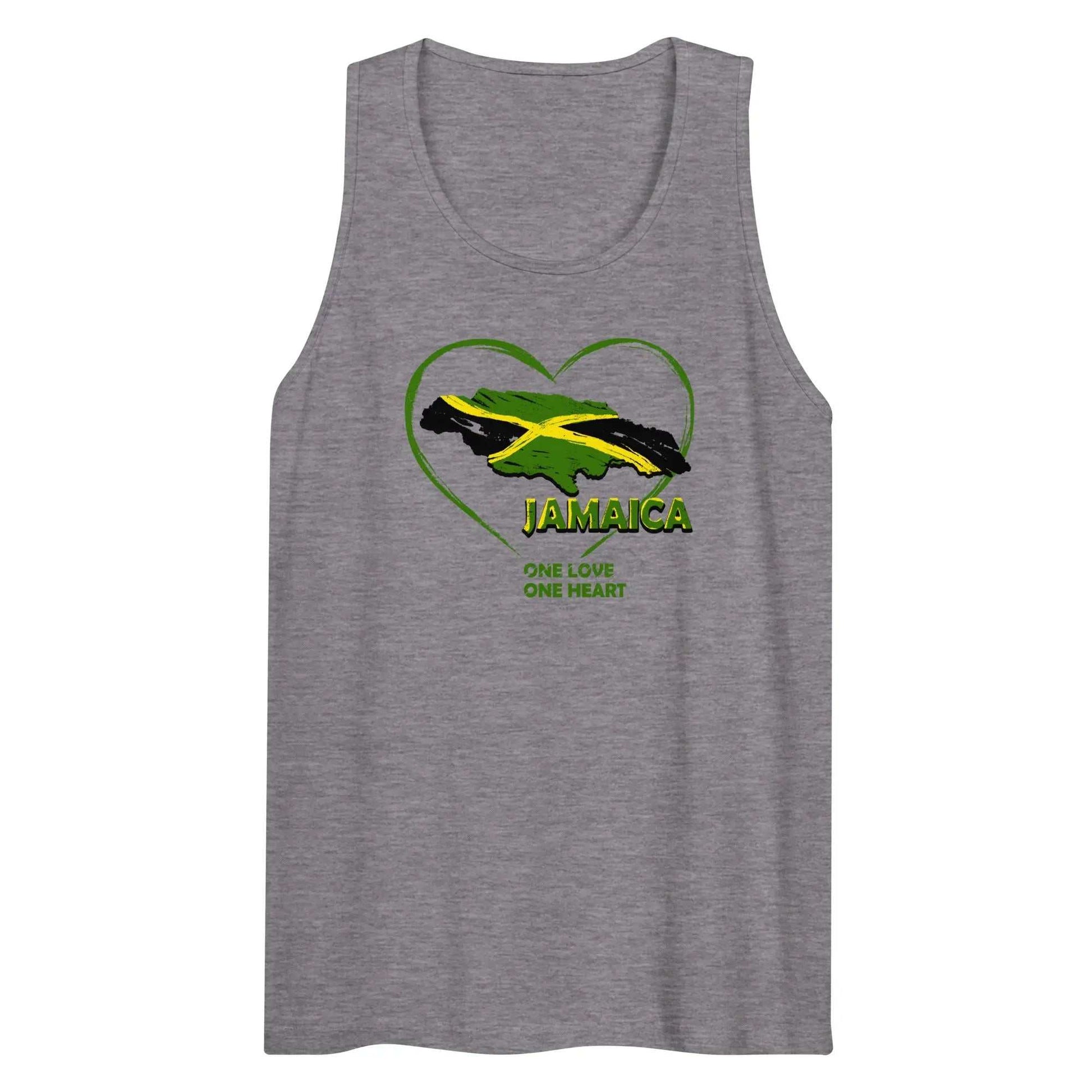 STYLISH3TEES.COM One Love One Heart. Men’s Premium Tank Top