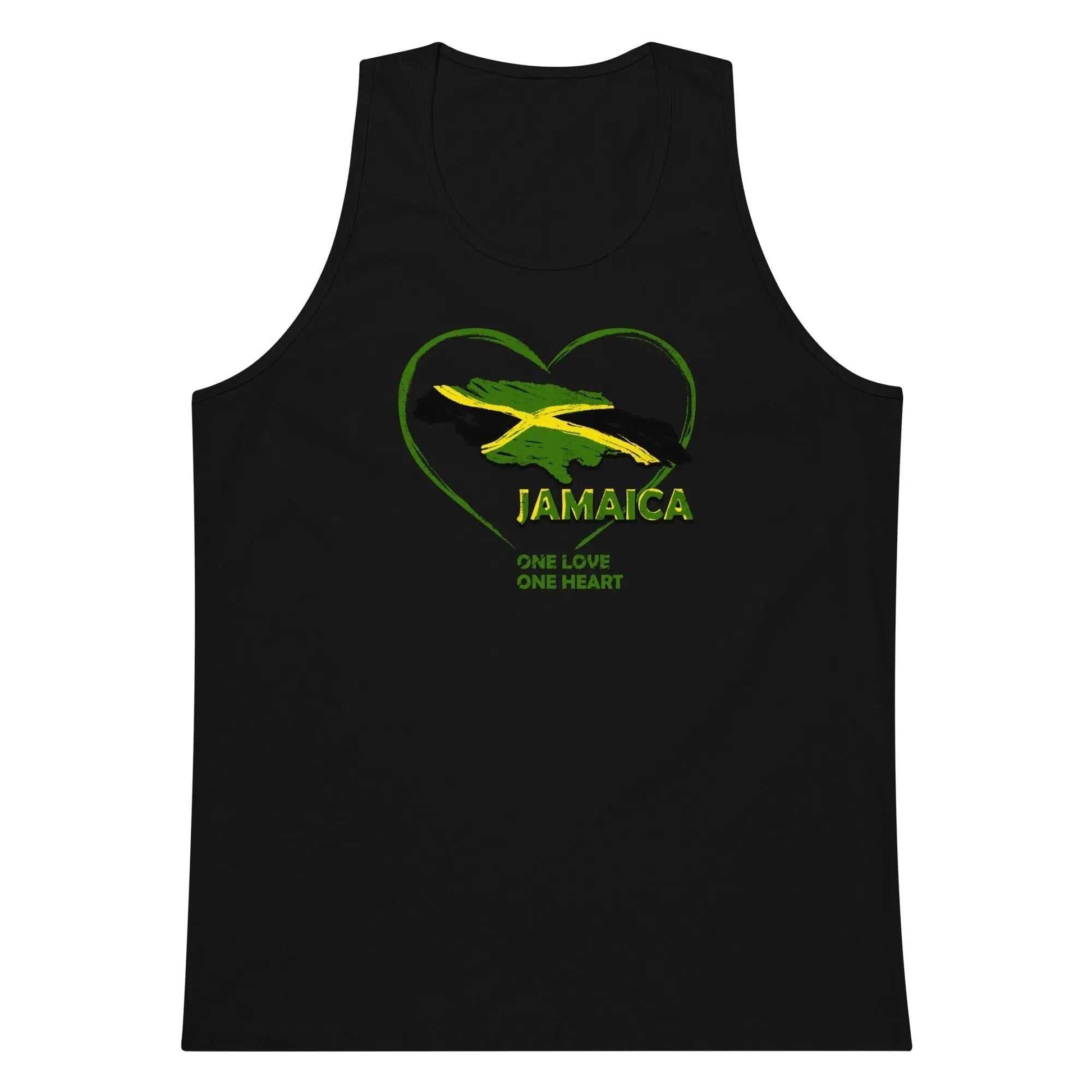 STYLISH3TEES.COM Black / M One Love One Heart. Men’s Premium Tank Top