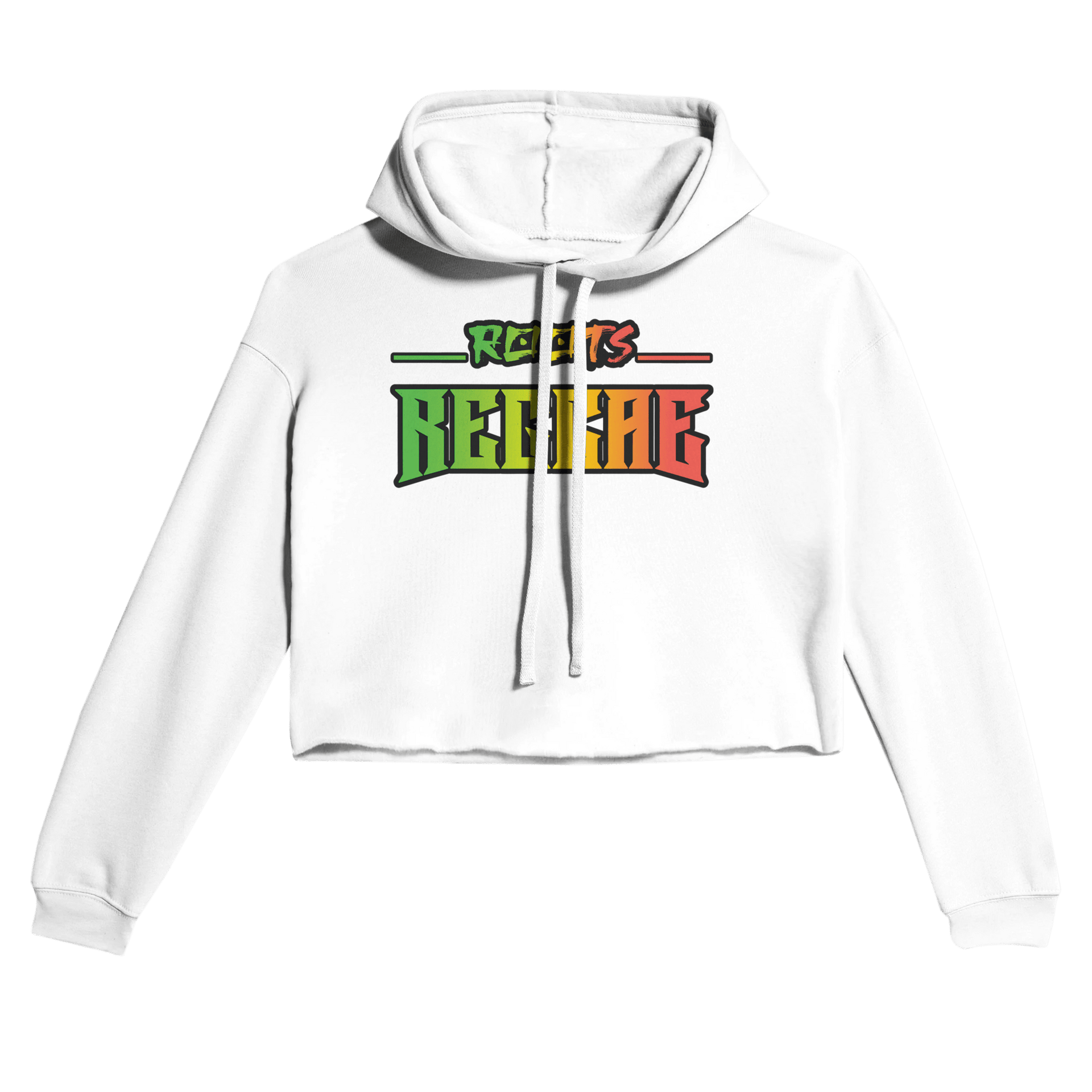 My Store Crop Top Hoodie White / S Roots Reggae Jamaica. Women's Cropped Hoodie | Bella + Canvas 7502