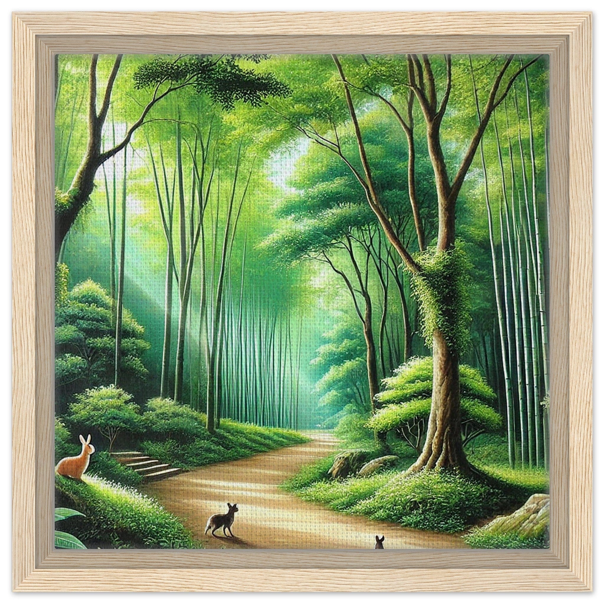 My Store Print Material 30x30 cm / 12x12″ / Wood frame Garden Walk Two Framed Canvas