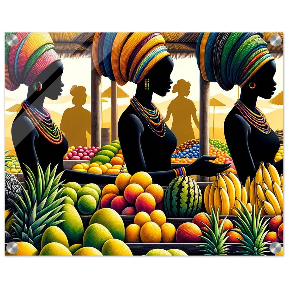 My Store Print Material 40x50 cm / 16x20″ Sisters At The Market Place One Acrylic Print