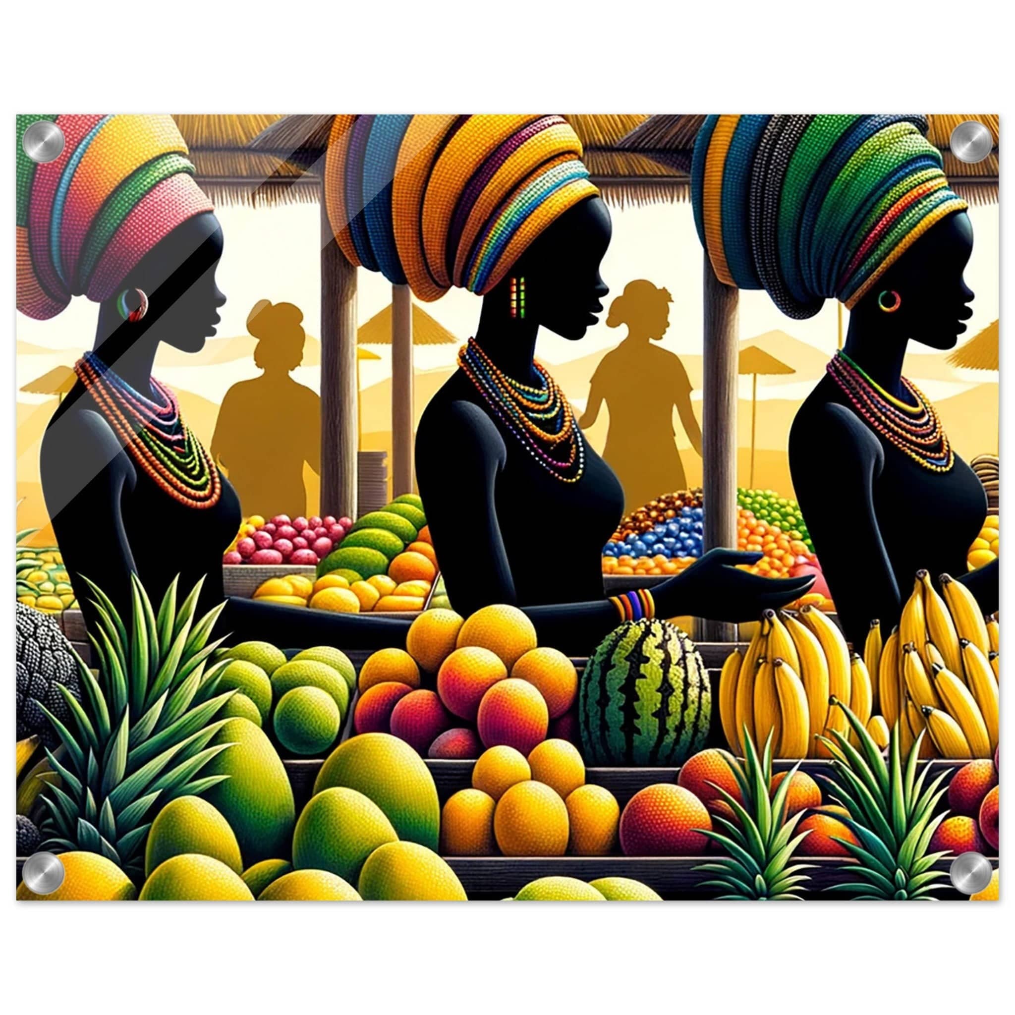 My Store Print Material 40x50 cm / 16x20″ Sisters At The Market Place One Acrylic Print