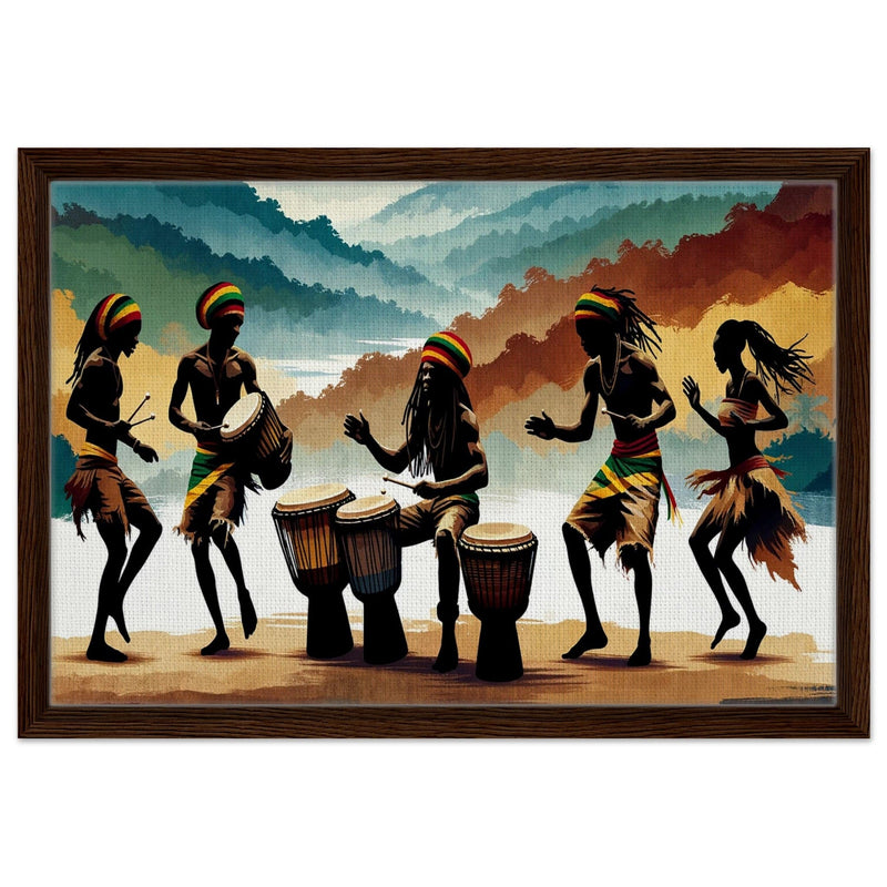 My Store Print Material 40x60 cm / 16x24″ / Dark wood frame Roots And Culture Rhythm One Framed Canvas