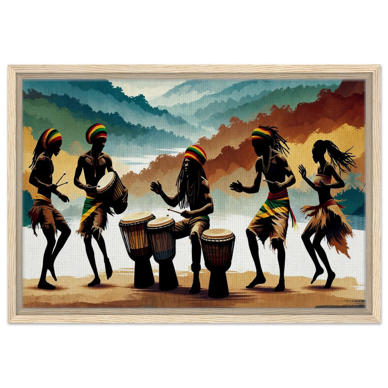 My Store Print Material 40x60 cm / 16x24″ / Wood frame Roots And Culture Rhythm One Framed Canvas