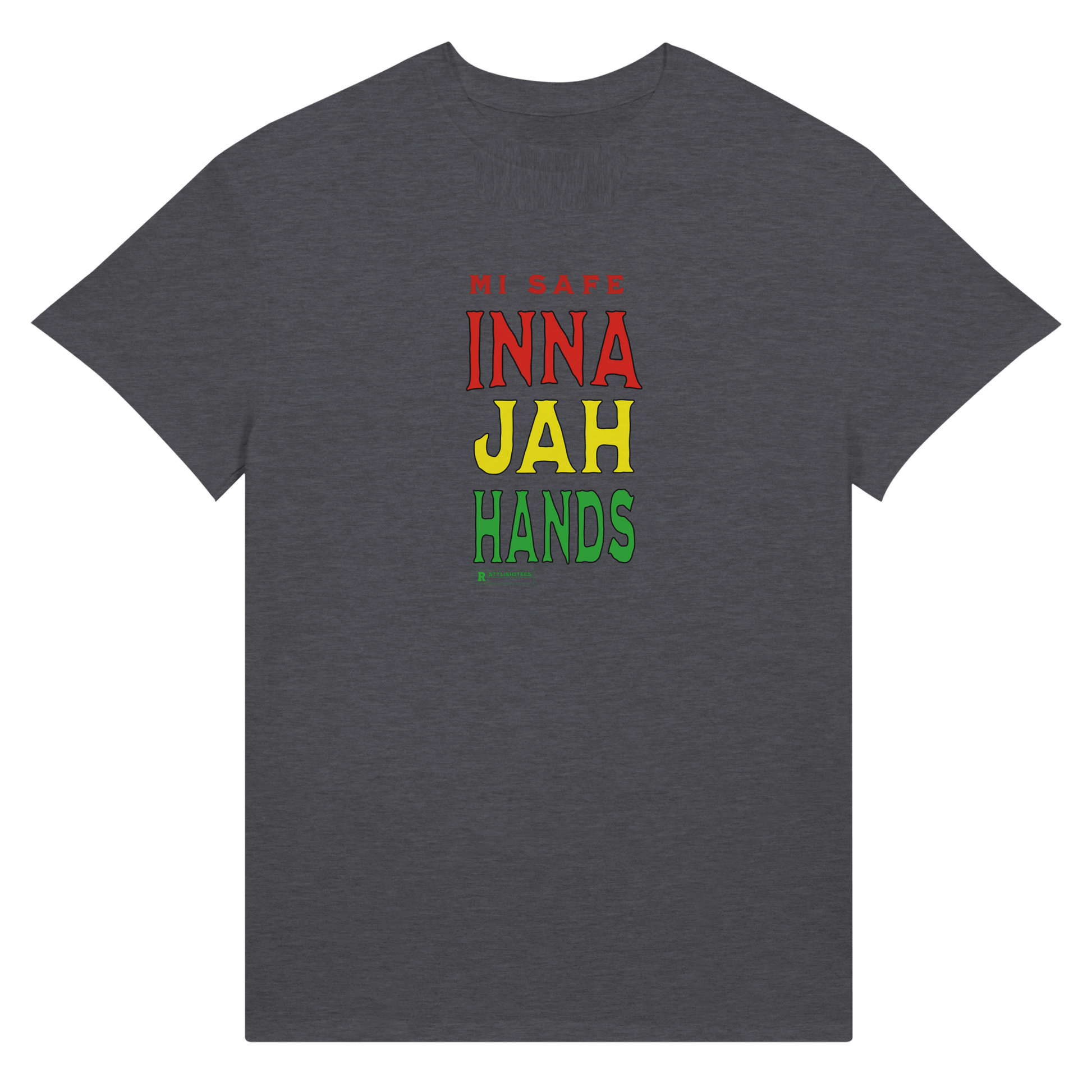 My Store Print Material 4XL / Dark Heather Me Safe Inna Jay Hands Jamaica Women's Headliner Cropped Crewneck T-Shirt | Alternative 5114BP - Ultra Cotton Unisex Crewneck T-shirt | Gildan 2000