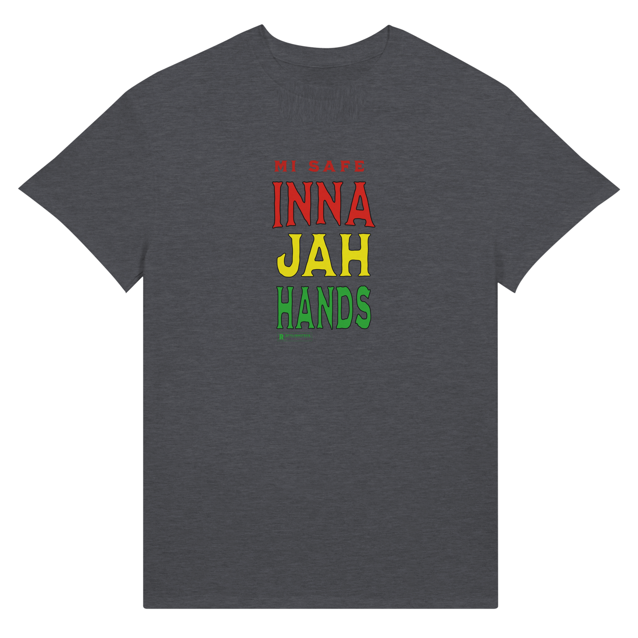 My Store Print Material 4XL / Dark Heather Me Safe Inna Jay Hands Jamaica Women's Headliner Cropped Crewneck T-Shirt | Alternative 5114BP - Ultra Cotton Unisex Crewneck T-shirt | Gildan 2000