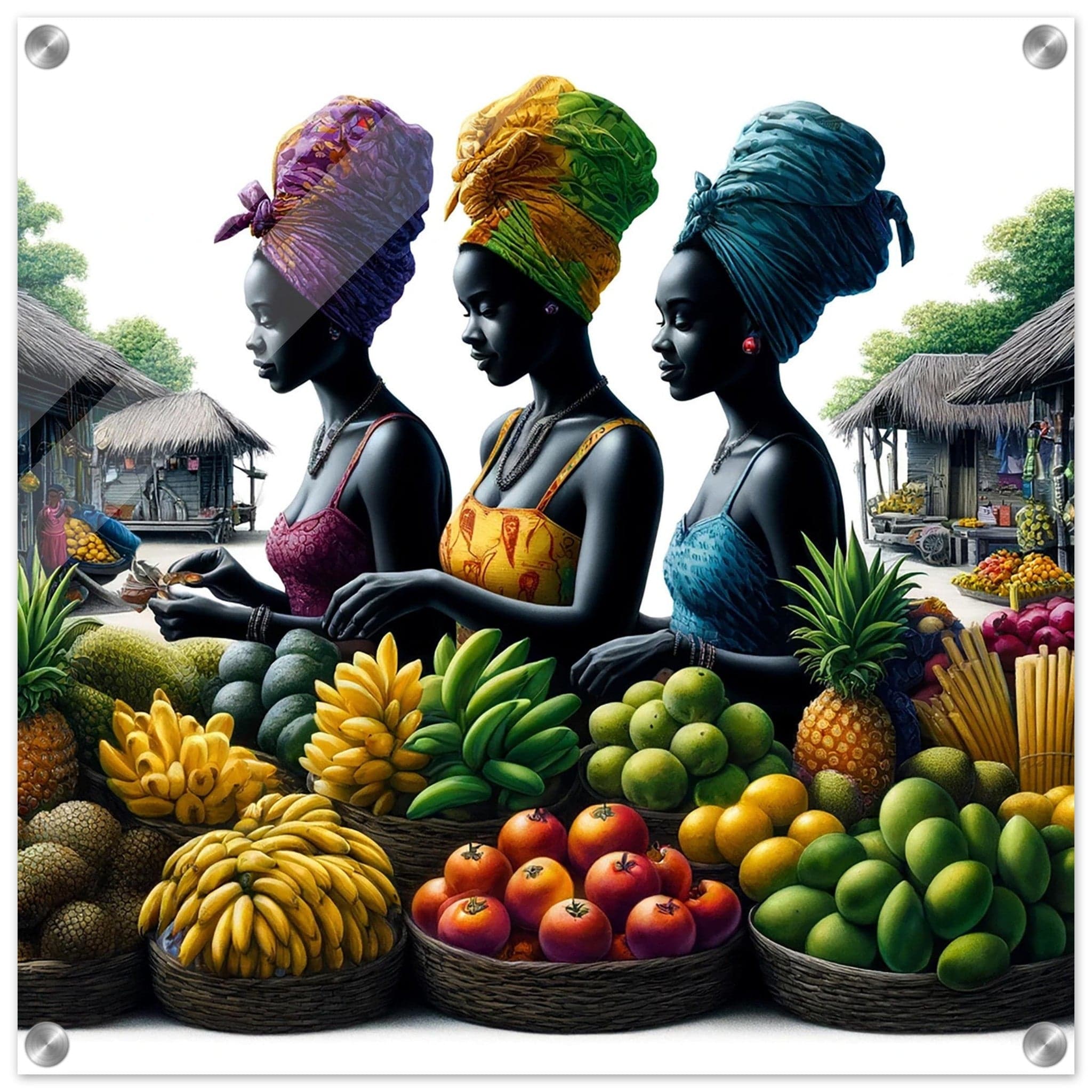 My Store Print Material 50x50 cm / 20x20″ Sister At The Market Two Acrylic Print