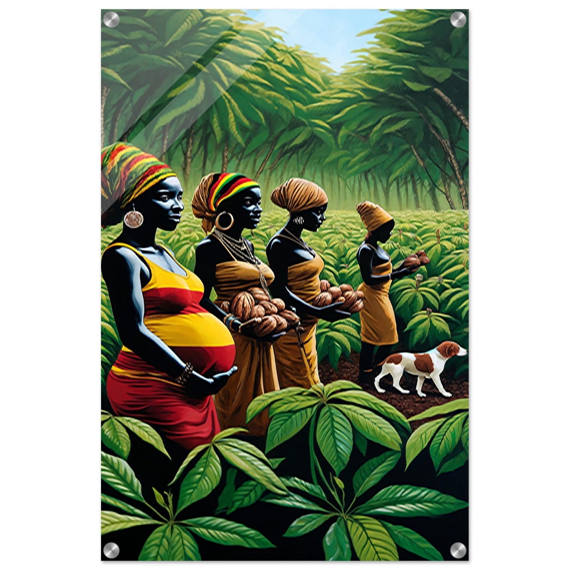 My Store Print Material 50x75 cm / 20x30″ Cocoa Farming Family One Acrylic Print