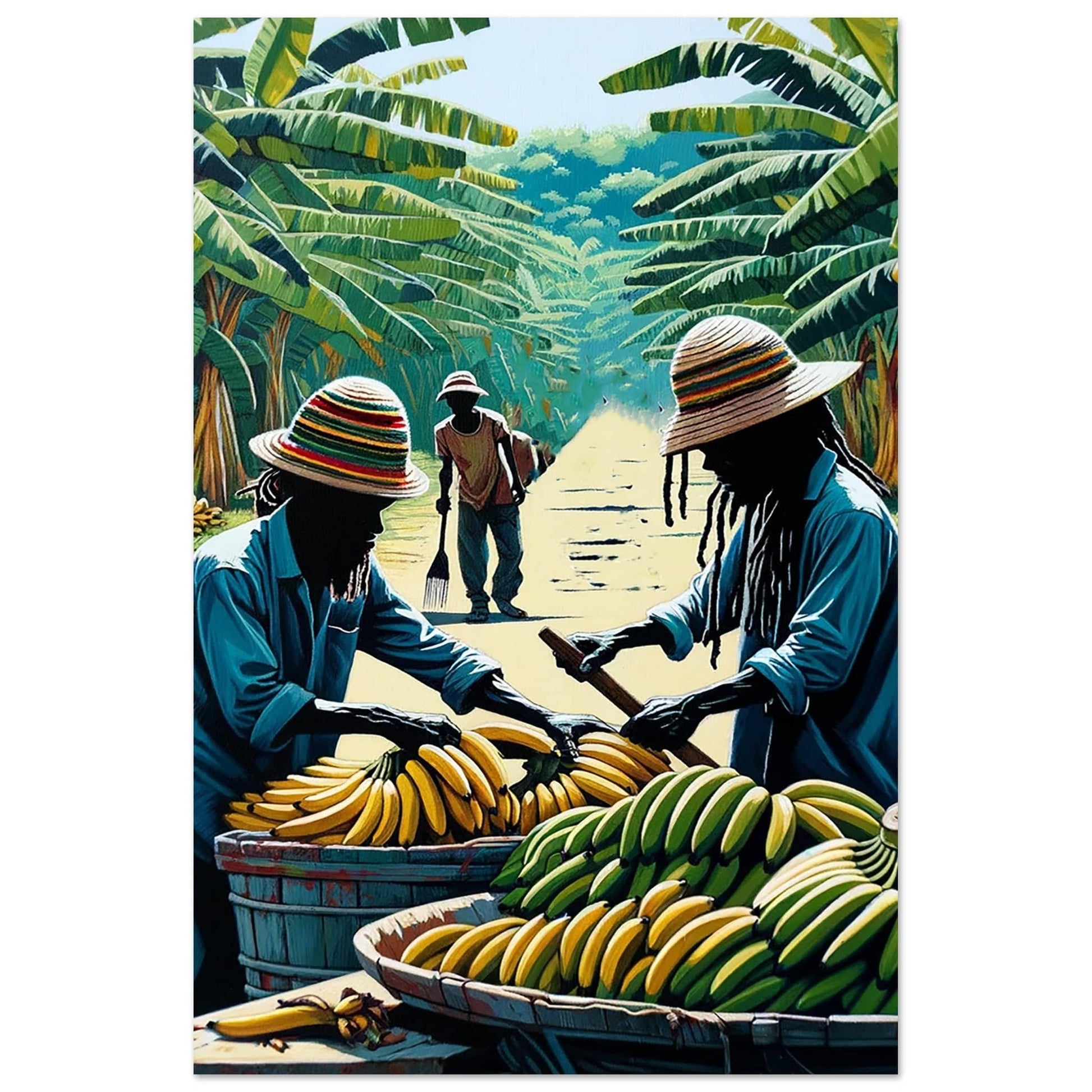 My Store Print Material 50x75 cm / 20x30″ De Banana Sellers One  Aluminum Print