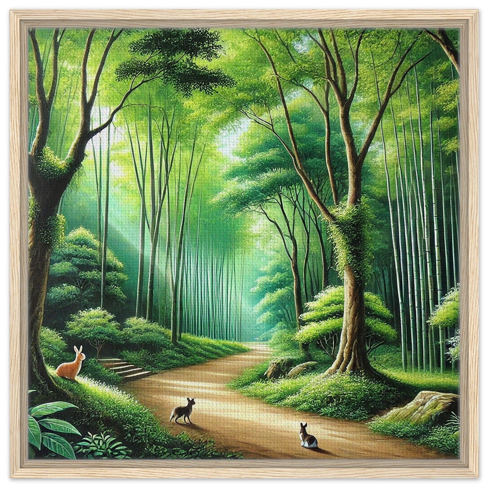 My Store Print Material 60x60 cm / 24x24″ / Wood frame Garden Walk Two Framed Canvas