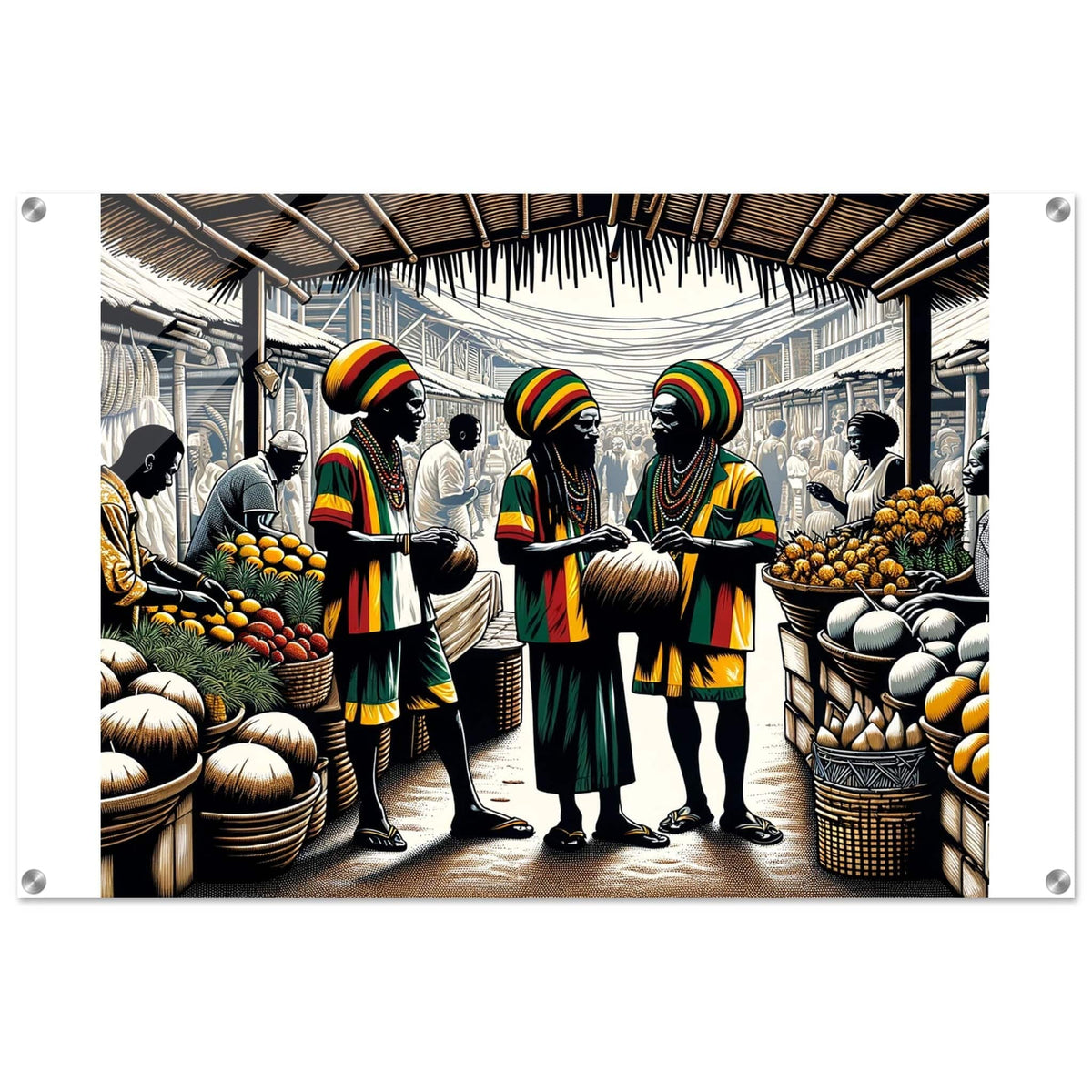 My Store Print Material 60x90 cm / 24x36″ Organic Market Place One Acrylic Print