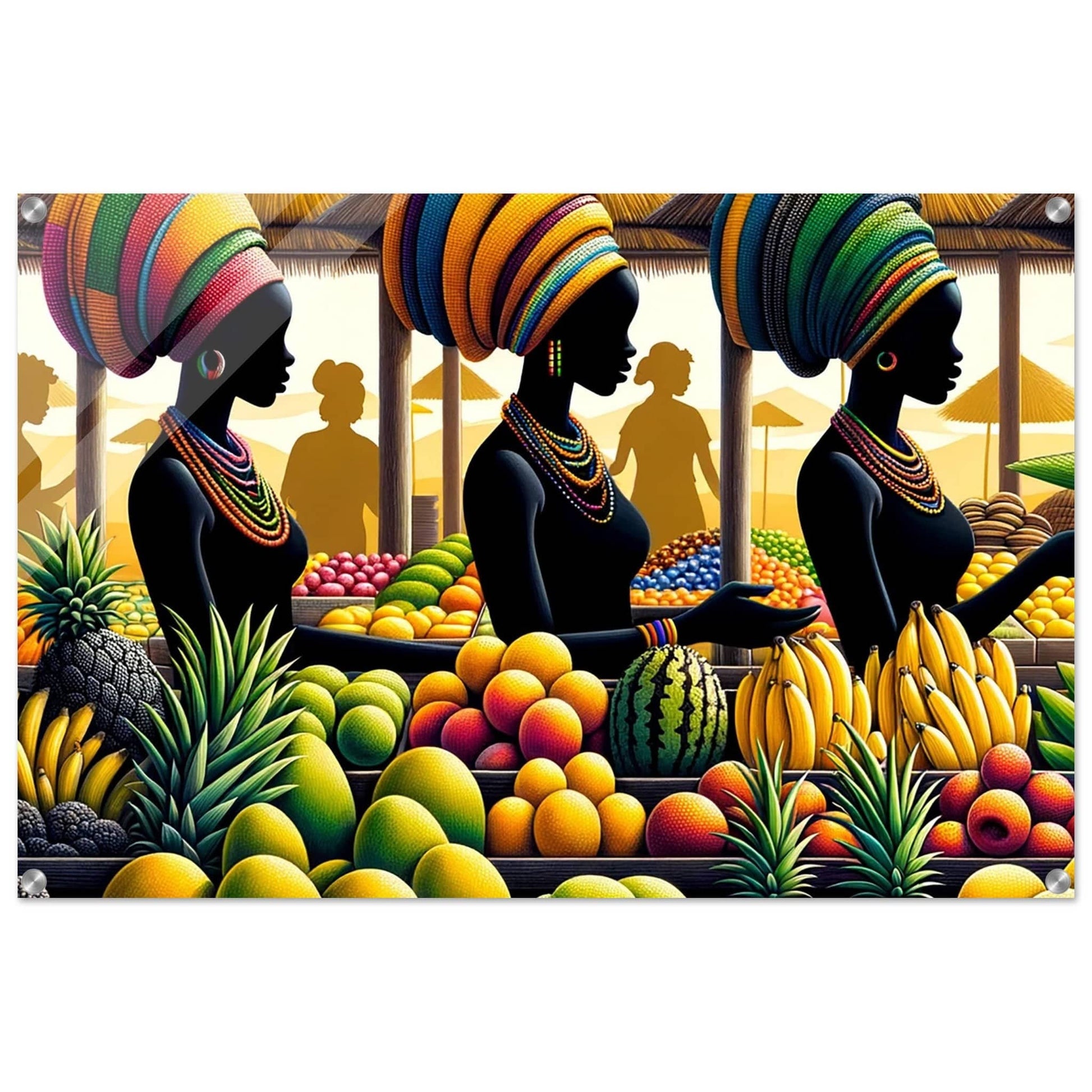 My Store Print Material 60x90 cm / 24x36″ Sisters At The Market Place One Acrylic Print