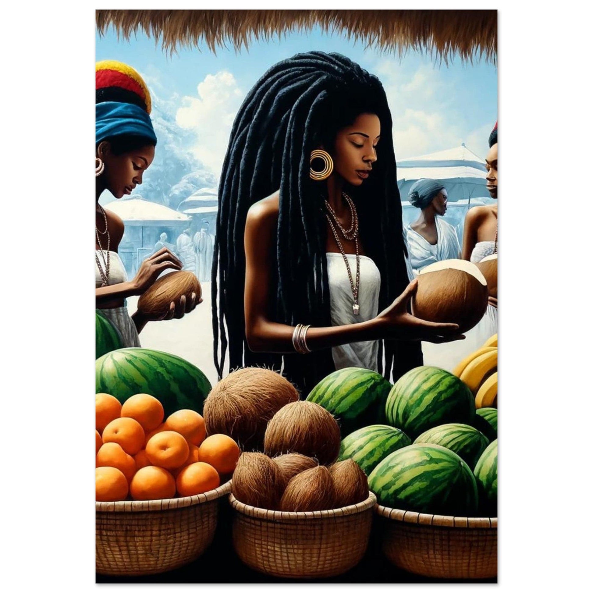 My Store Print Material 70x100 cm / 28x40″ Market Day Harvest One Aluminum Print