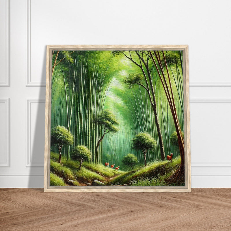 My Store Print Material Bamboo Forrest Three Framed Canvas