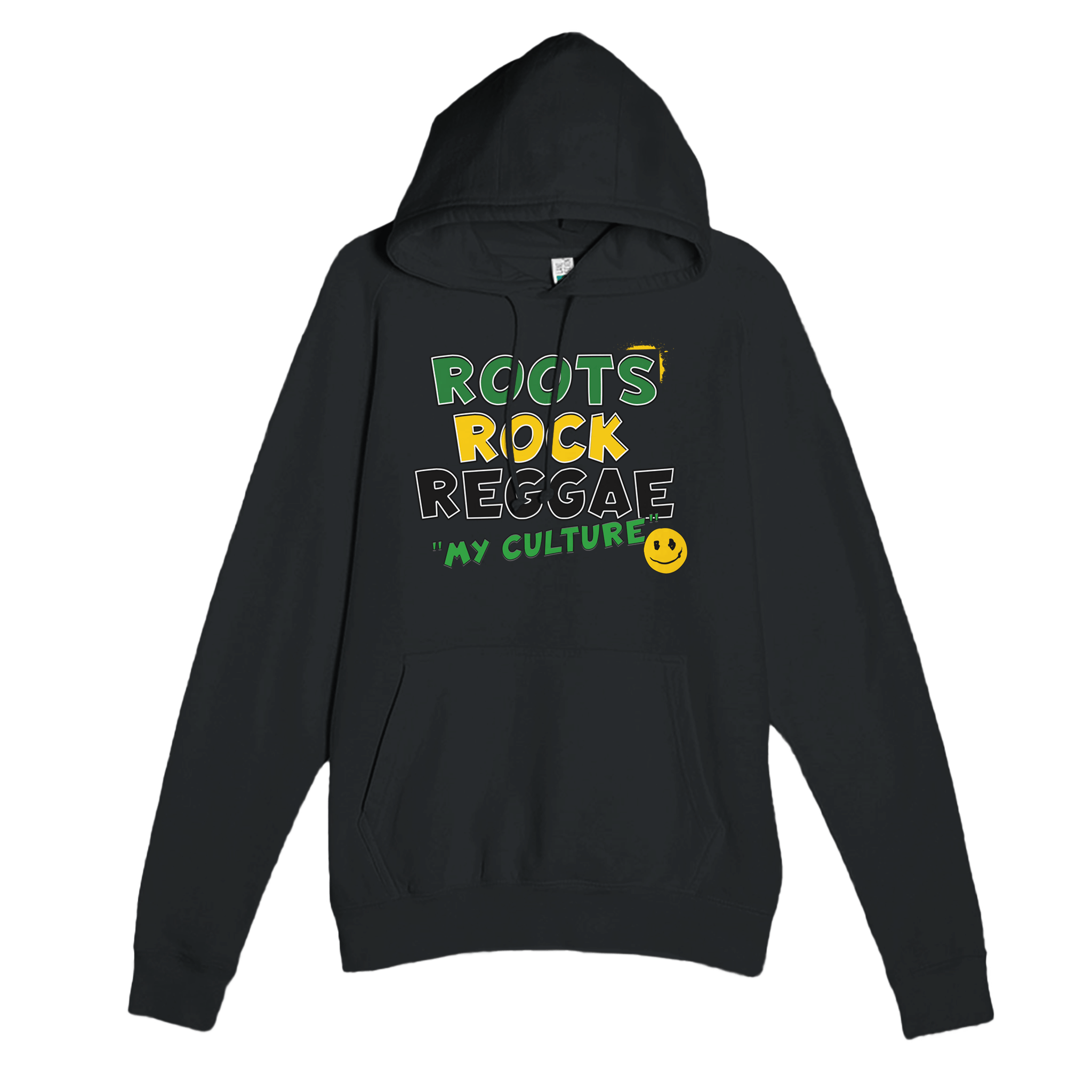 My Store Print Material Black / XS Roots Rock Reggae My Culture. Premium Unisex Pullover Hoodie | Laneseven LS13001