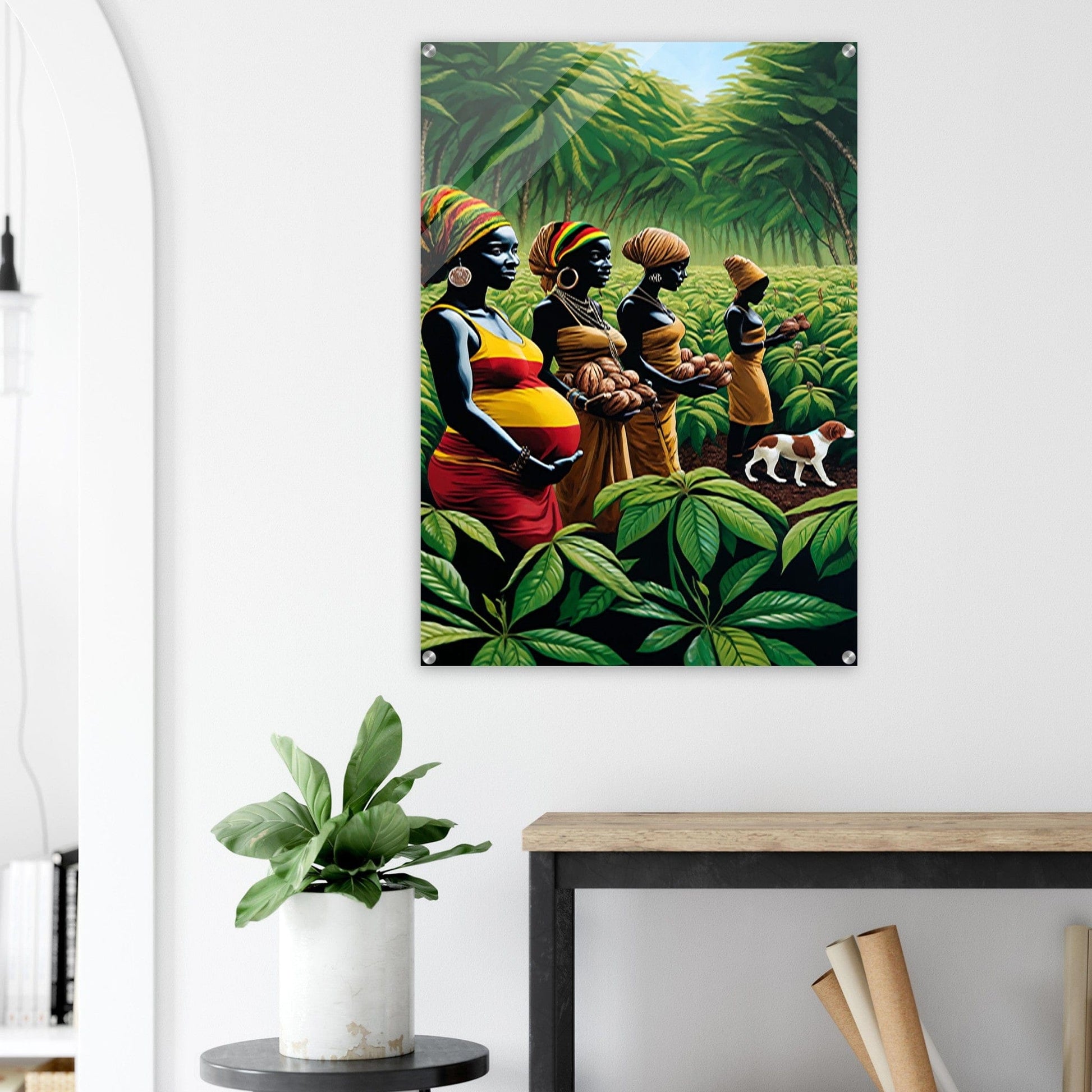 My Store Print Material Cocoa Farming Family One Acrylic Print