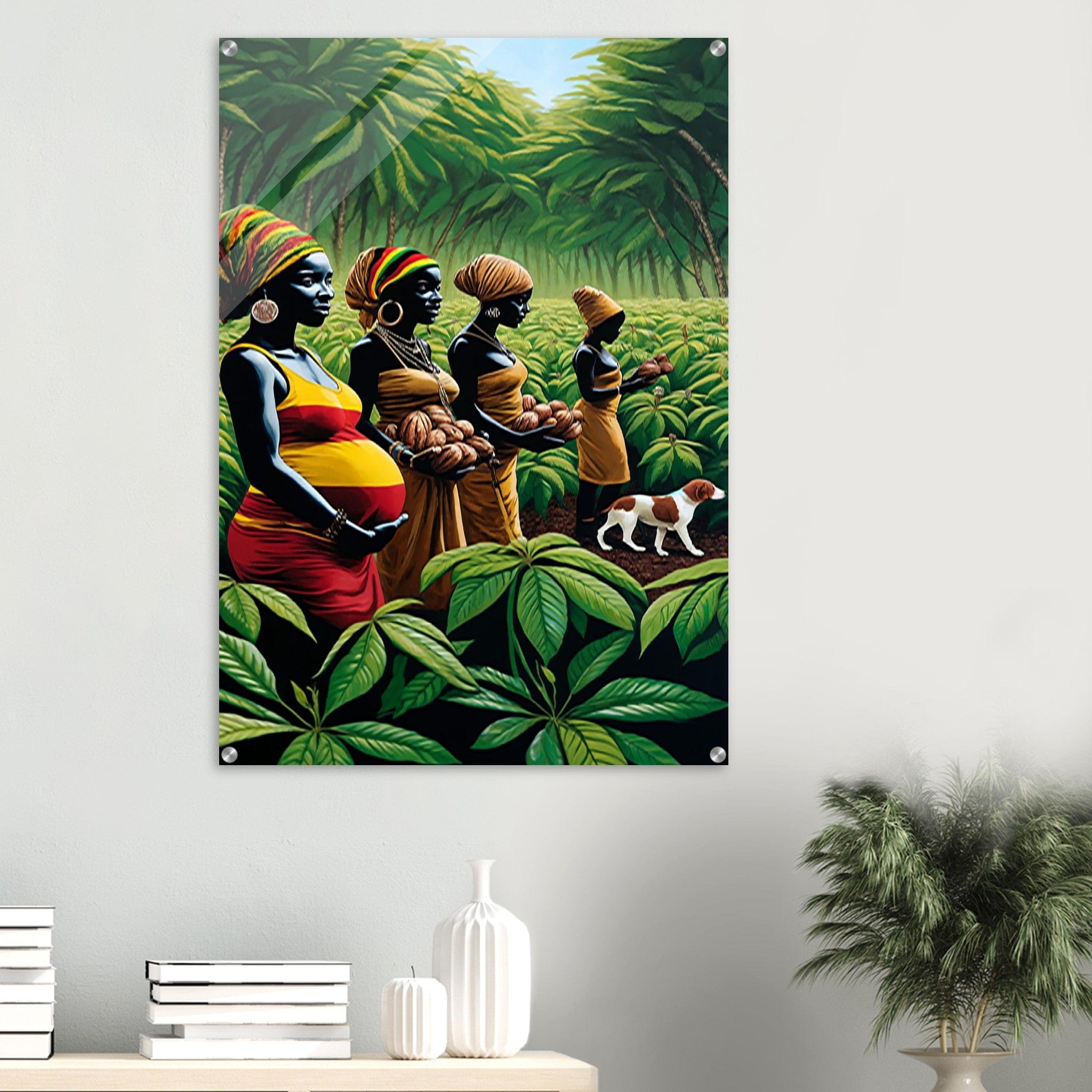 My Store Print Material Cocoa Farming Family One Acrylic Print