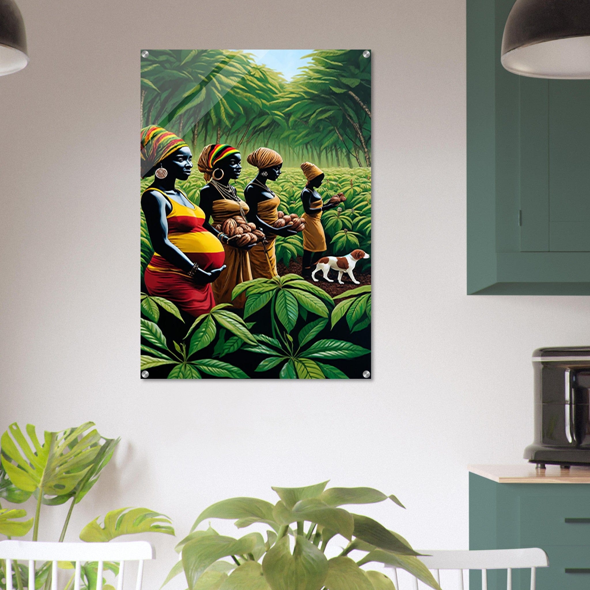My Store Print Material Cocoa Farming Family One Acrylic Print
