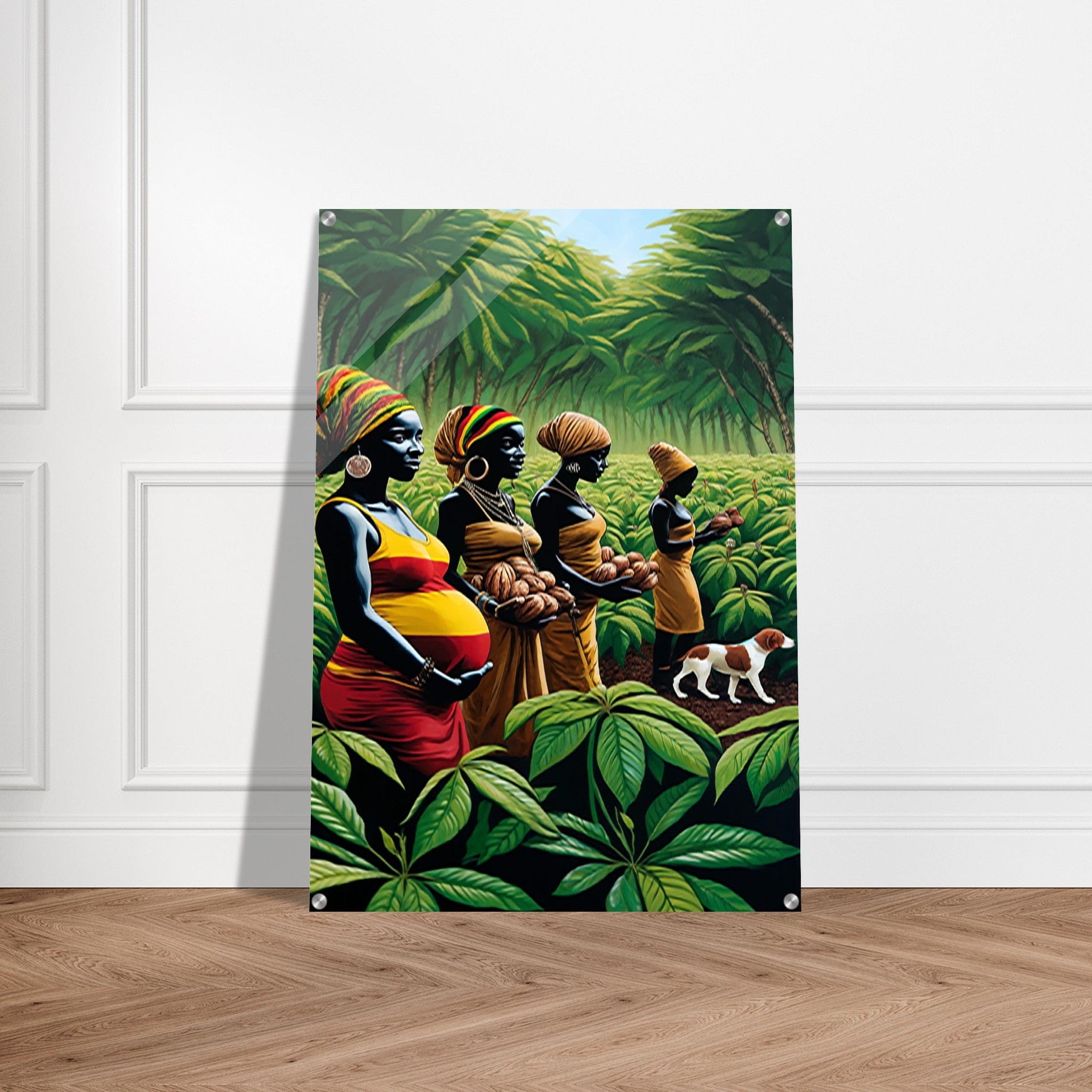 My Store Print Material Cocoa Farming Family One Acrylic Print