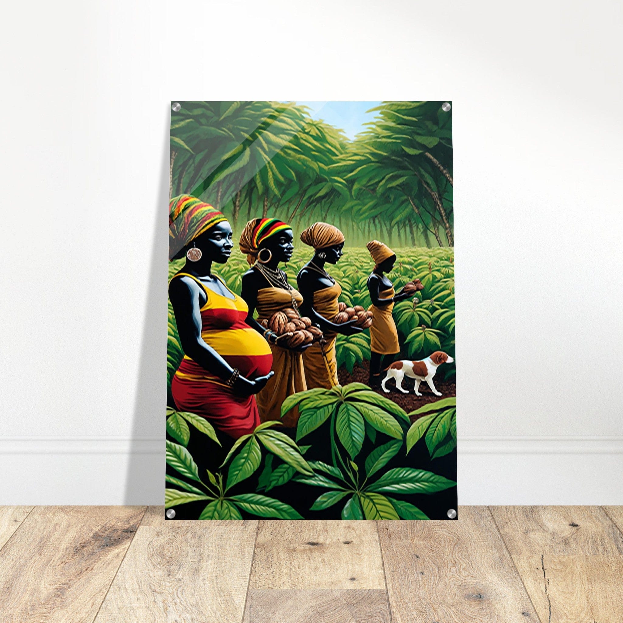 My Store Print Material Cocoa Farming Family One Acrylic Print
