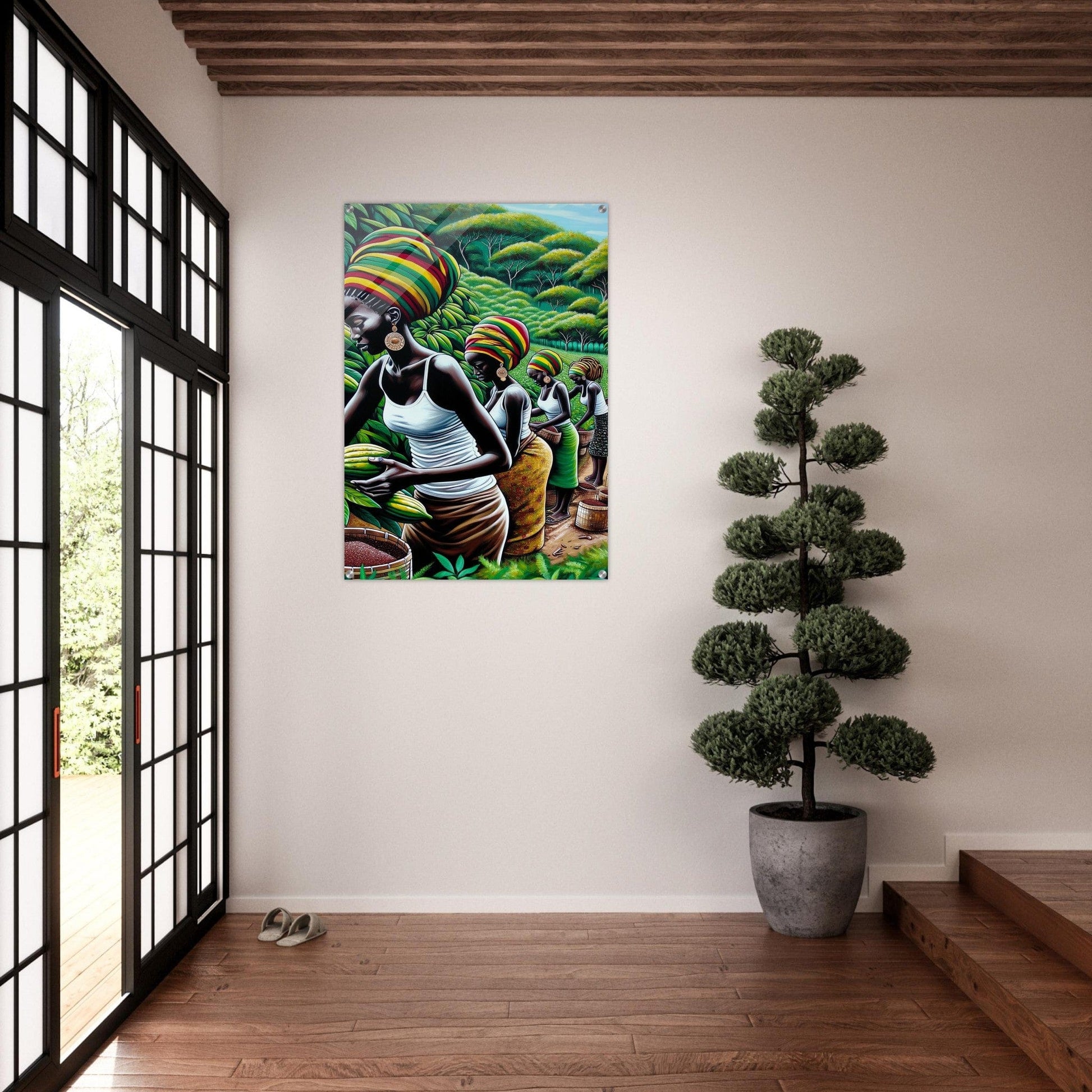 My Store Print Material Cocoa Farming Sisters One Acrylic Print