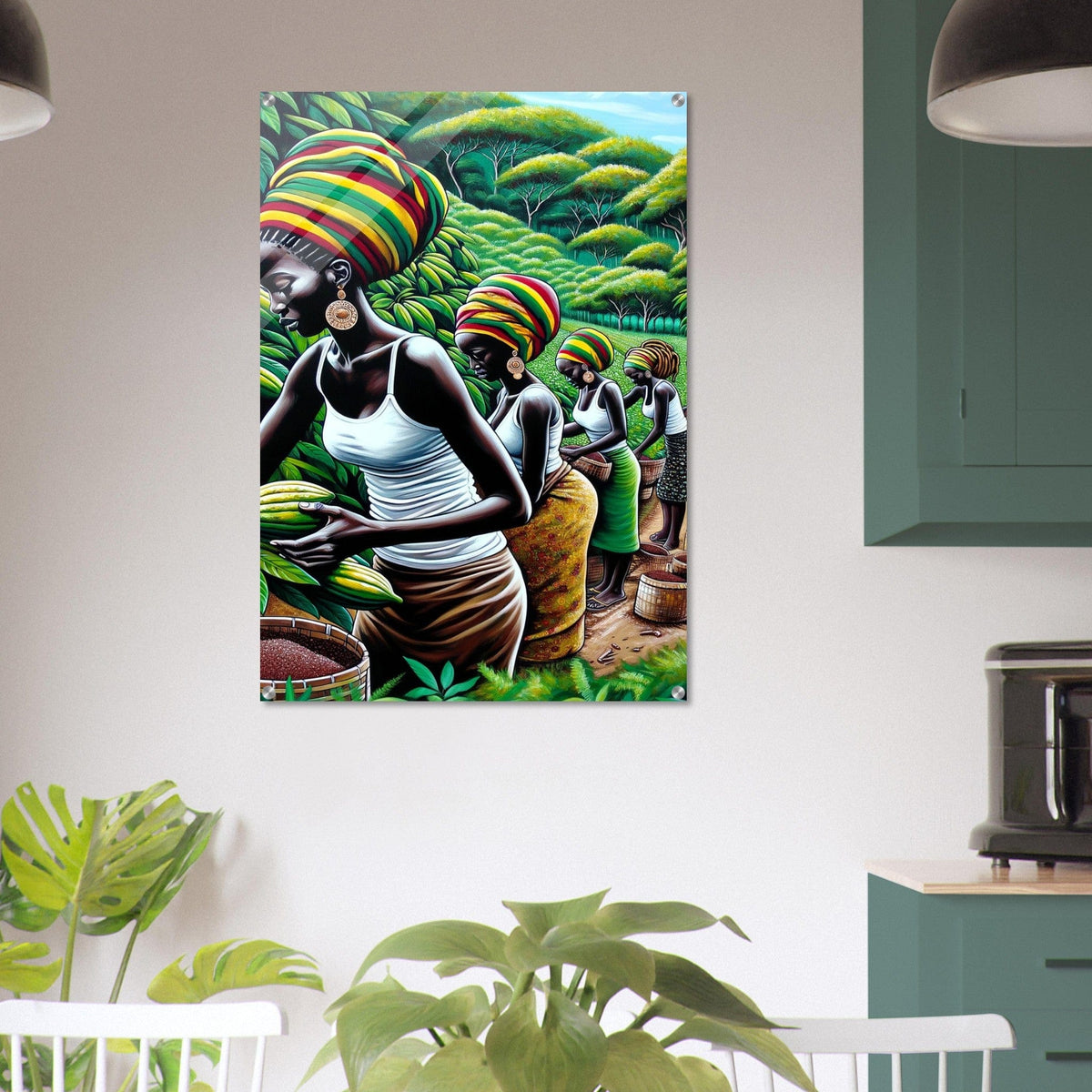 My Store Print Material Cocoa Farming Sisters One Acrylic Print