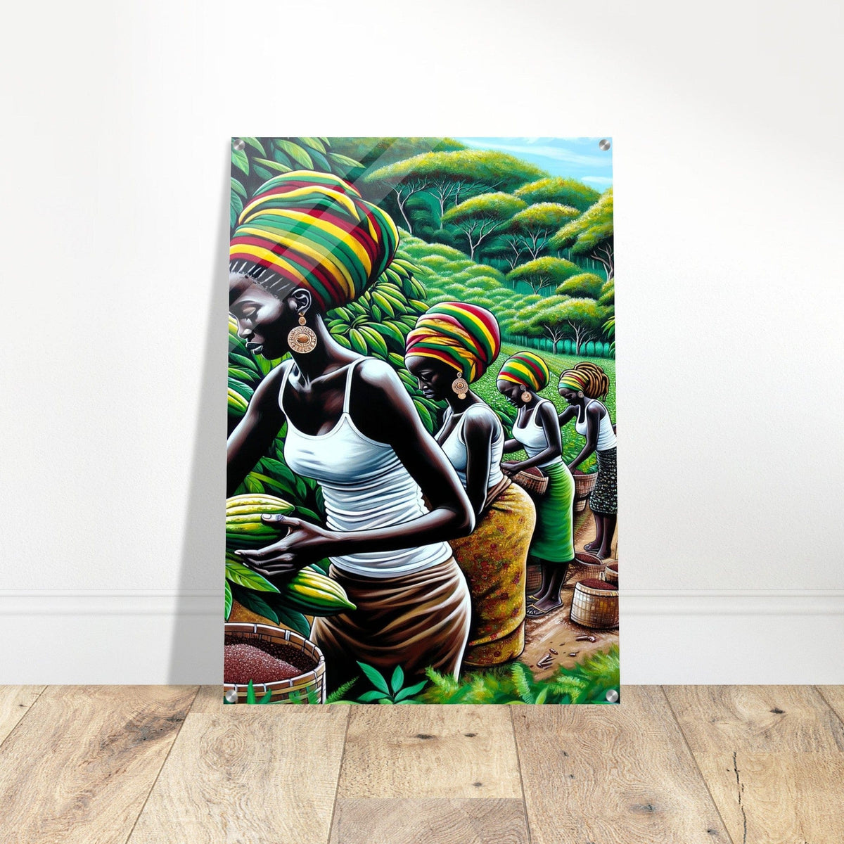 My Store Print Material Cocoa Farming Sisters One Acrylic Print