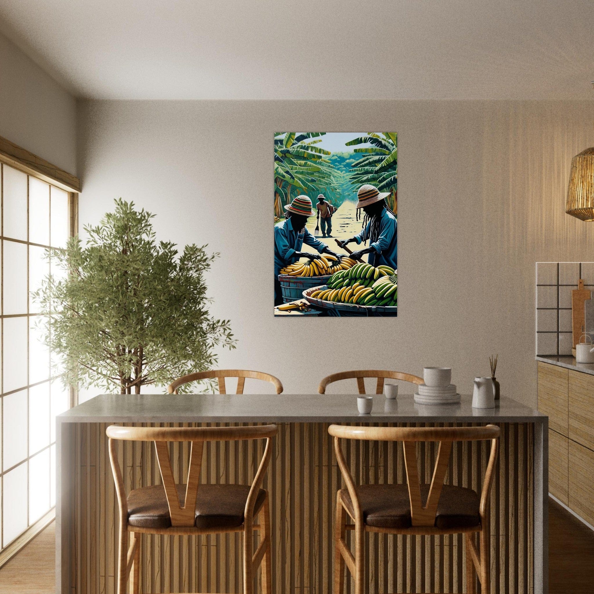 My Store Print Material De Banana Sellers One  Aluminum Print