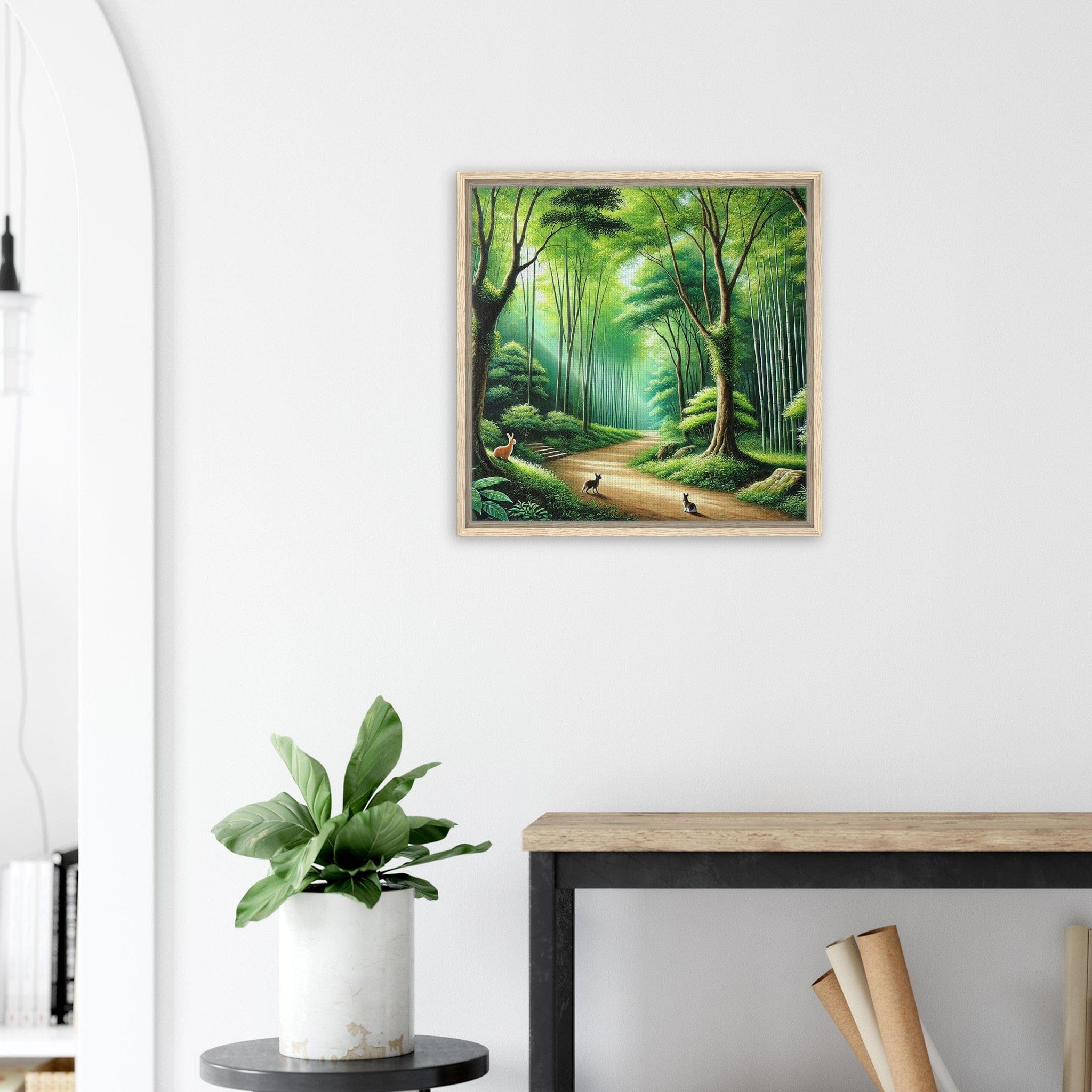 My Store Print Material Garden Walk Two Framed Canvas