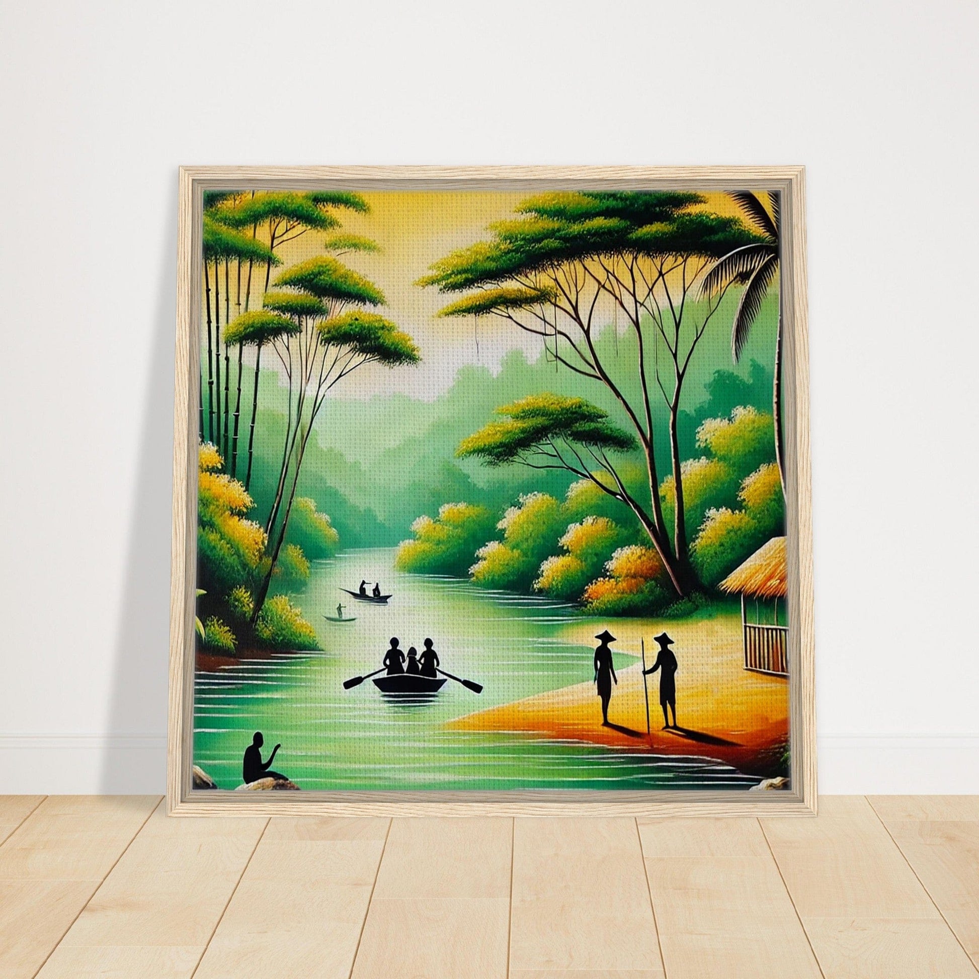 My Store Print Material Island Boat Ride One Framed Canvas