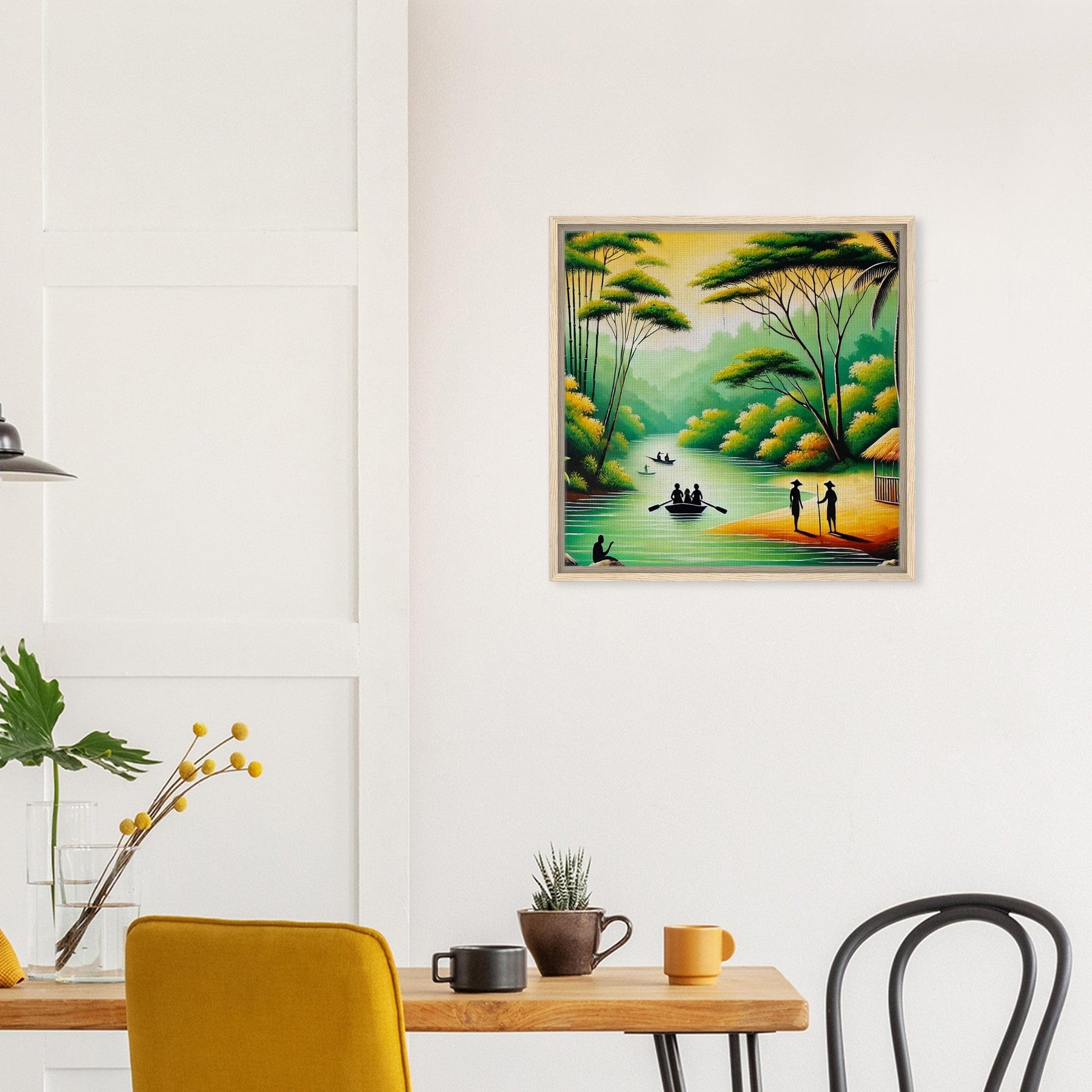 My Store Print Material Island Boat Ride One Framed Canvas